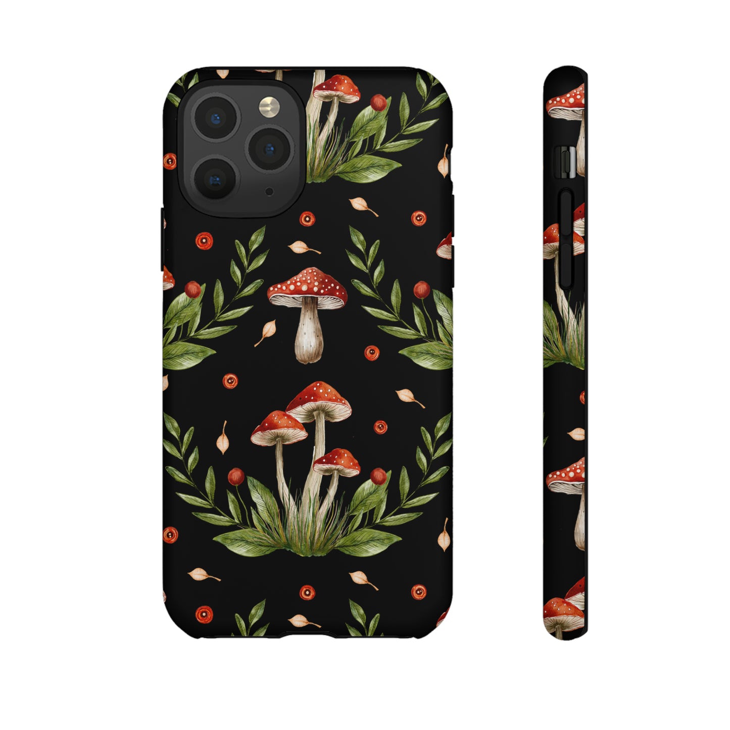 Tough Cases / Phone Case - Red/Black Mushrooms