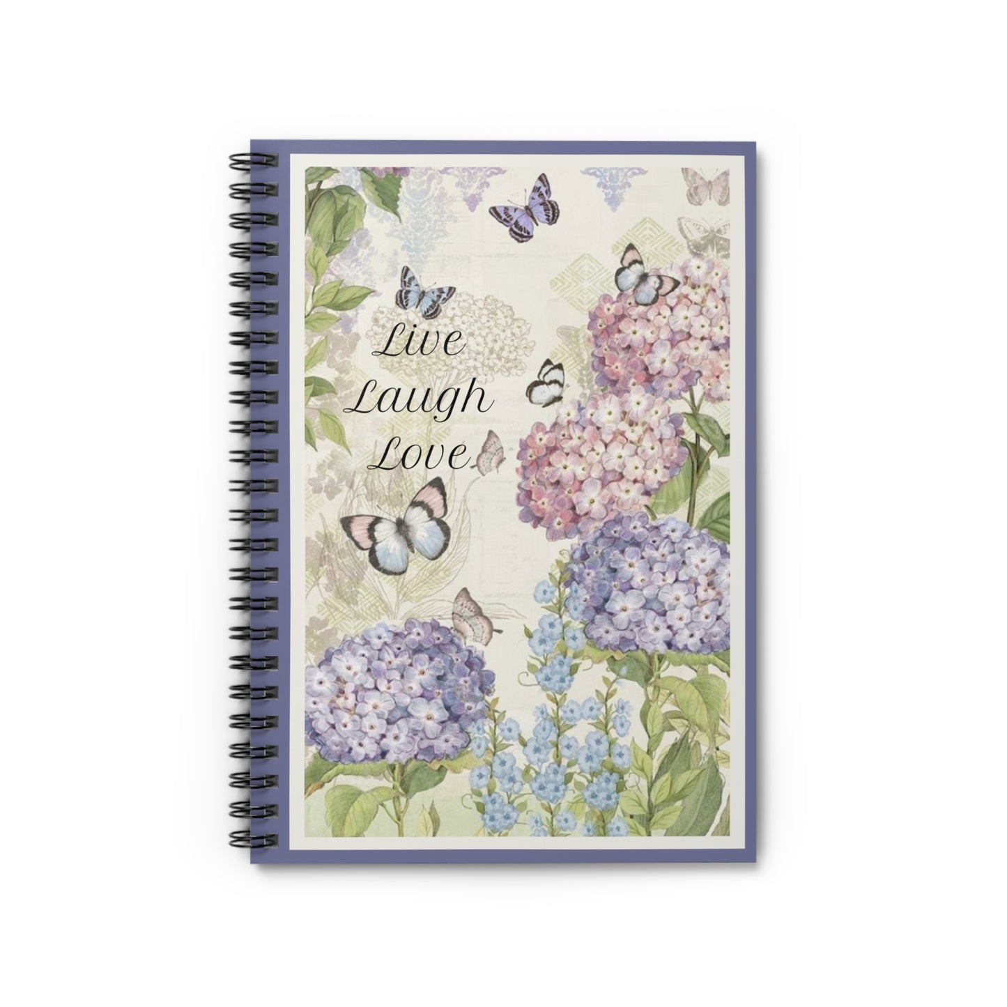 Spiral Notebook - Ruled Line - Live Laugh Love