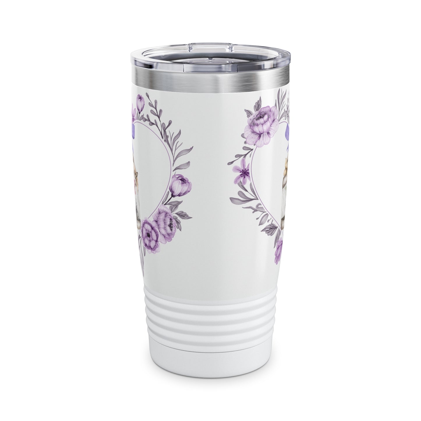 Ringneck Tumbler, 20oz - Heart w/Birdcage