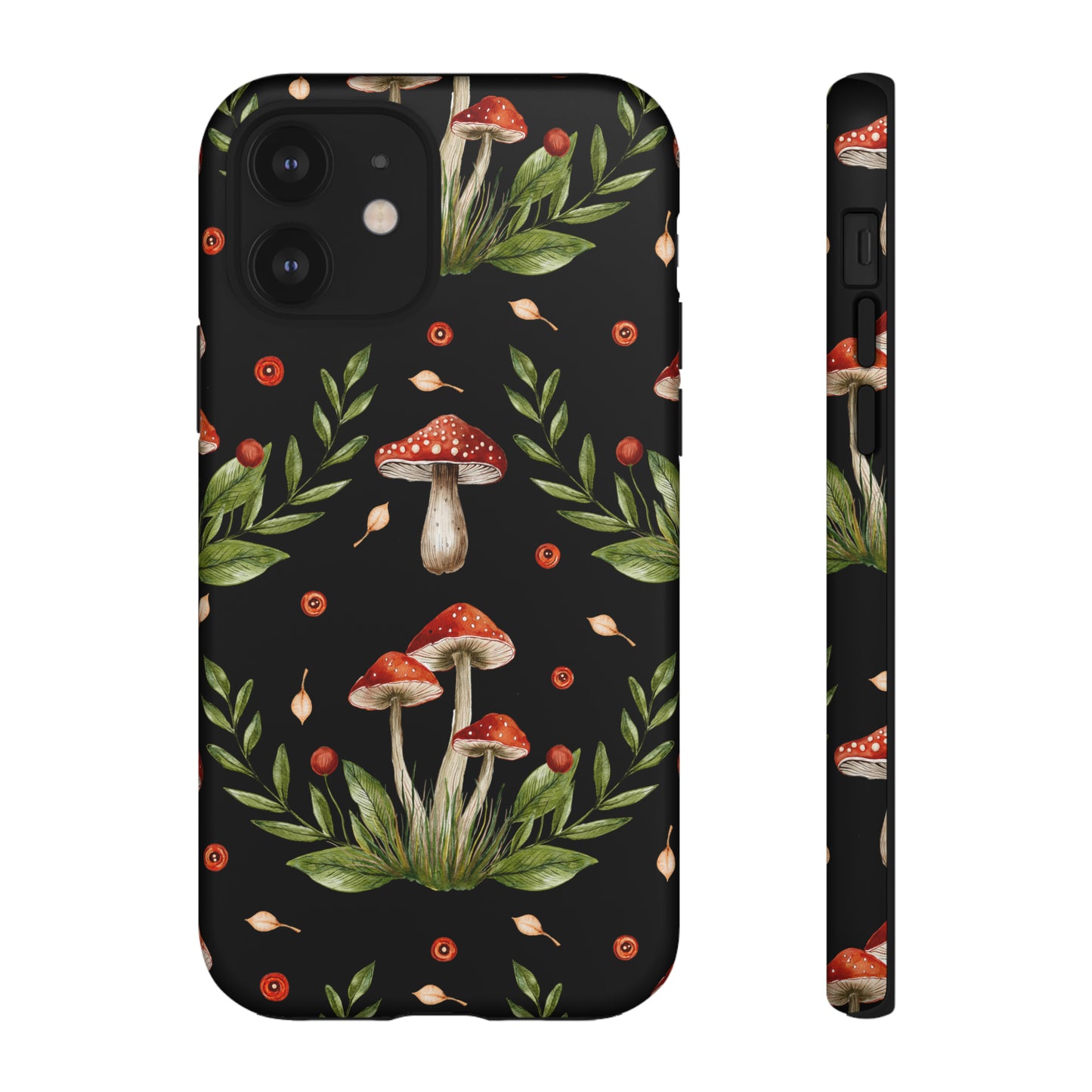 Tough Cases / Phone Case - Red/Black Mushrooms