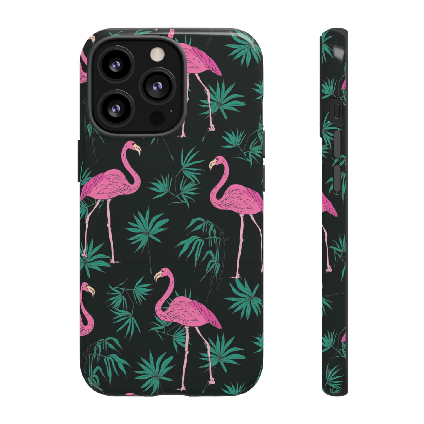 Tough Cases / Phone Case - Pink Flamingo with Teal