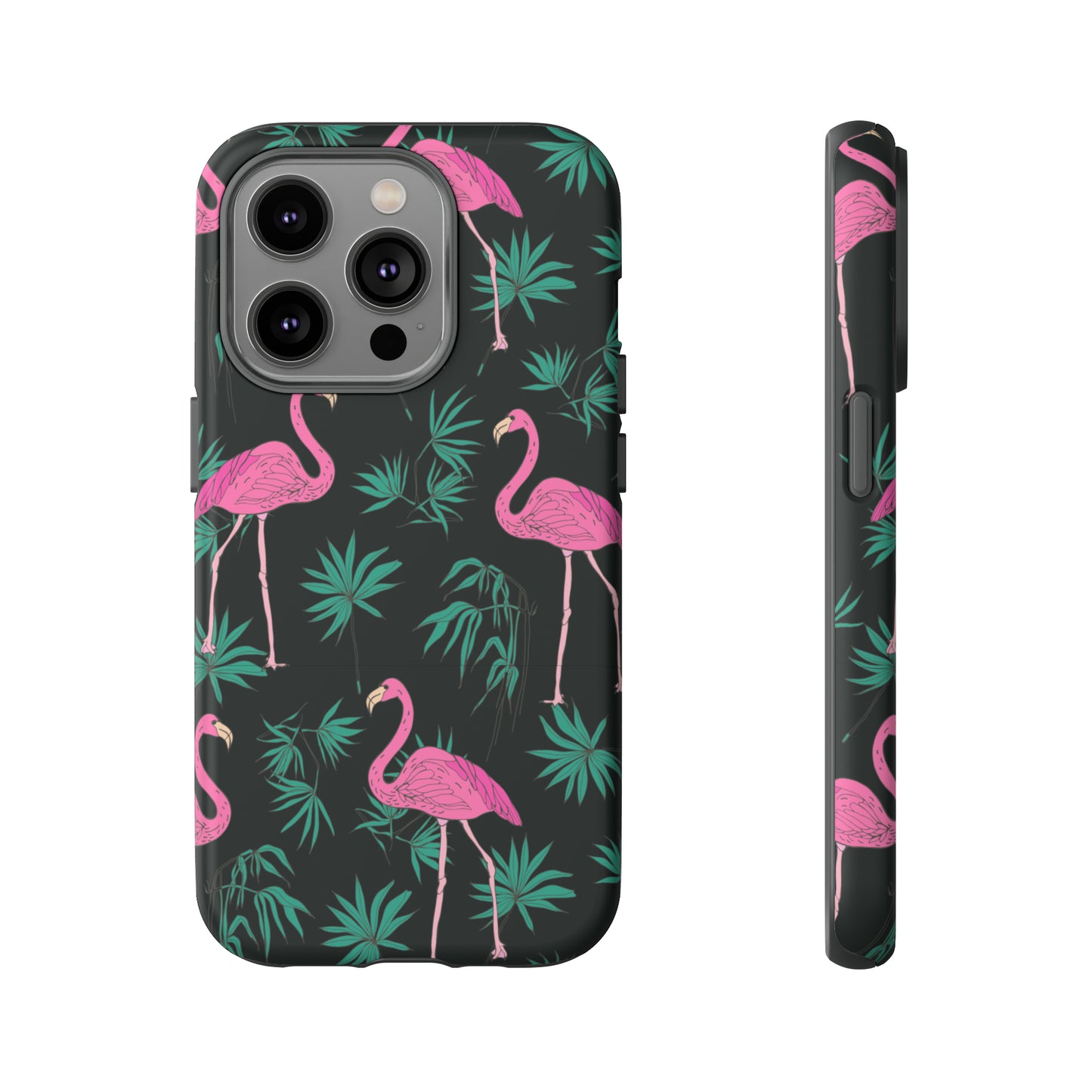 Tough Cases / Phone Case - Pink Flamingo with Teal