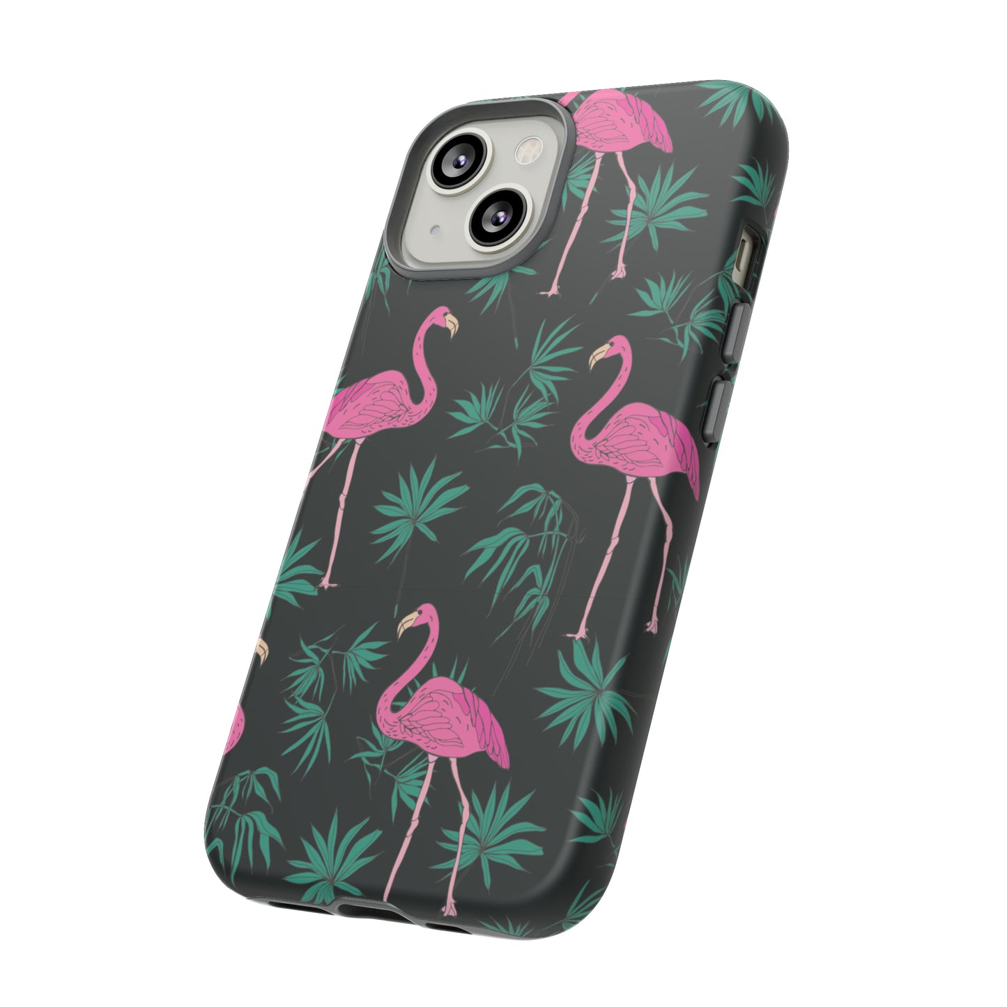 Tough Cases / Phone Case - Pink Flamingo with Teal