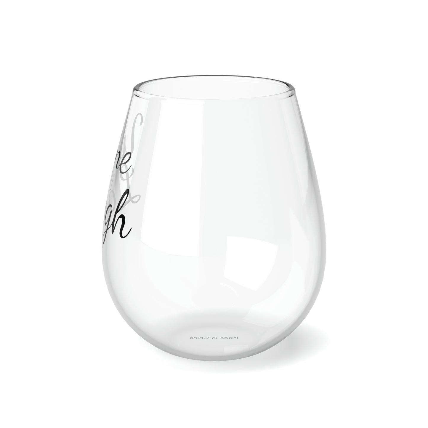 Stemless Wine Glass, 11.75oz - Wine A Little