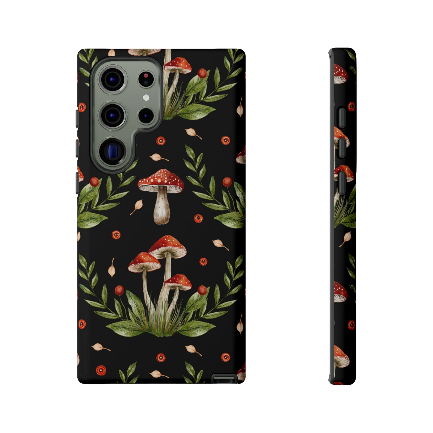 Tough Cases / Phone Case - Red/Black Mushrooms