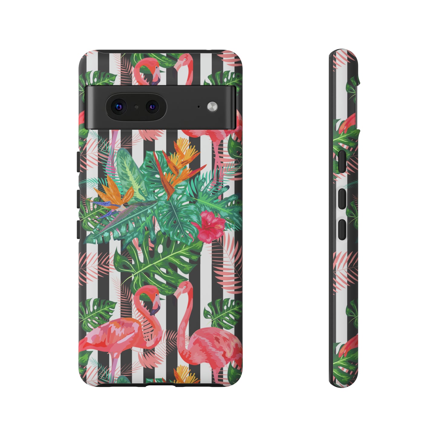 Tough Cases / Phone Case - flamingos with Black Lines