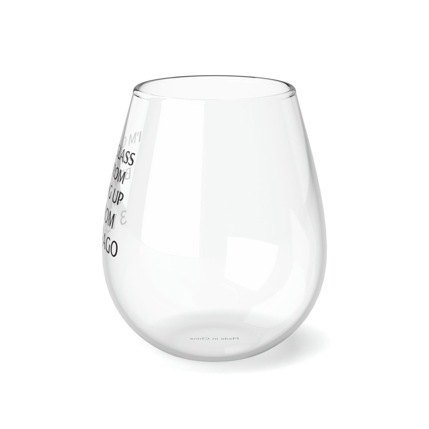 Stemless Wine Glass, 11.75oz - 3 Years Ago