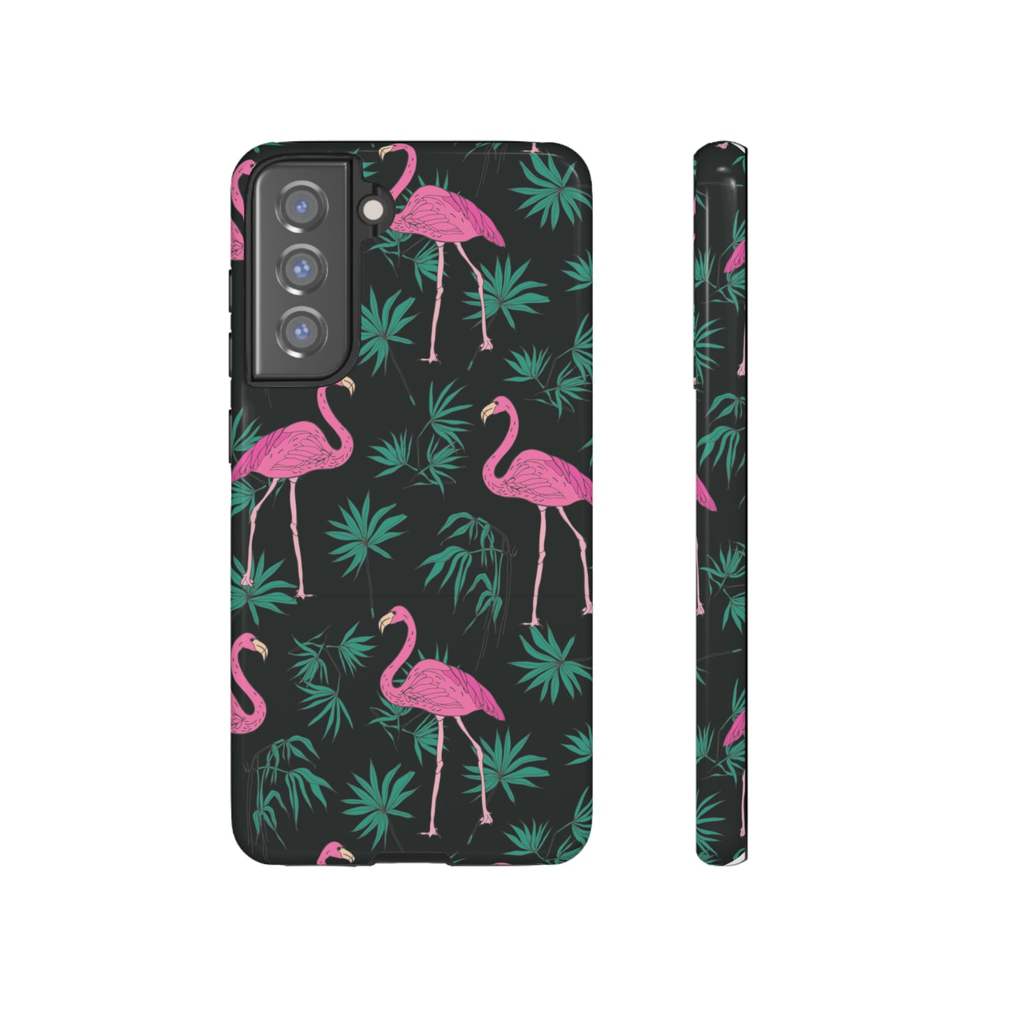 Tough Cases / Phone Case - Pink Flamingo with Teal