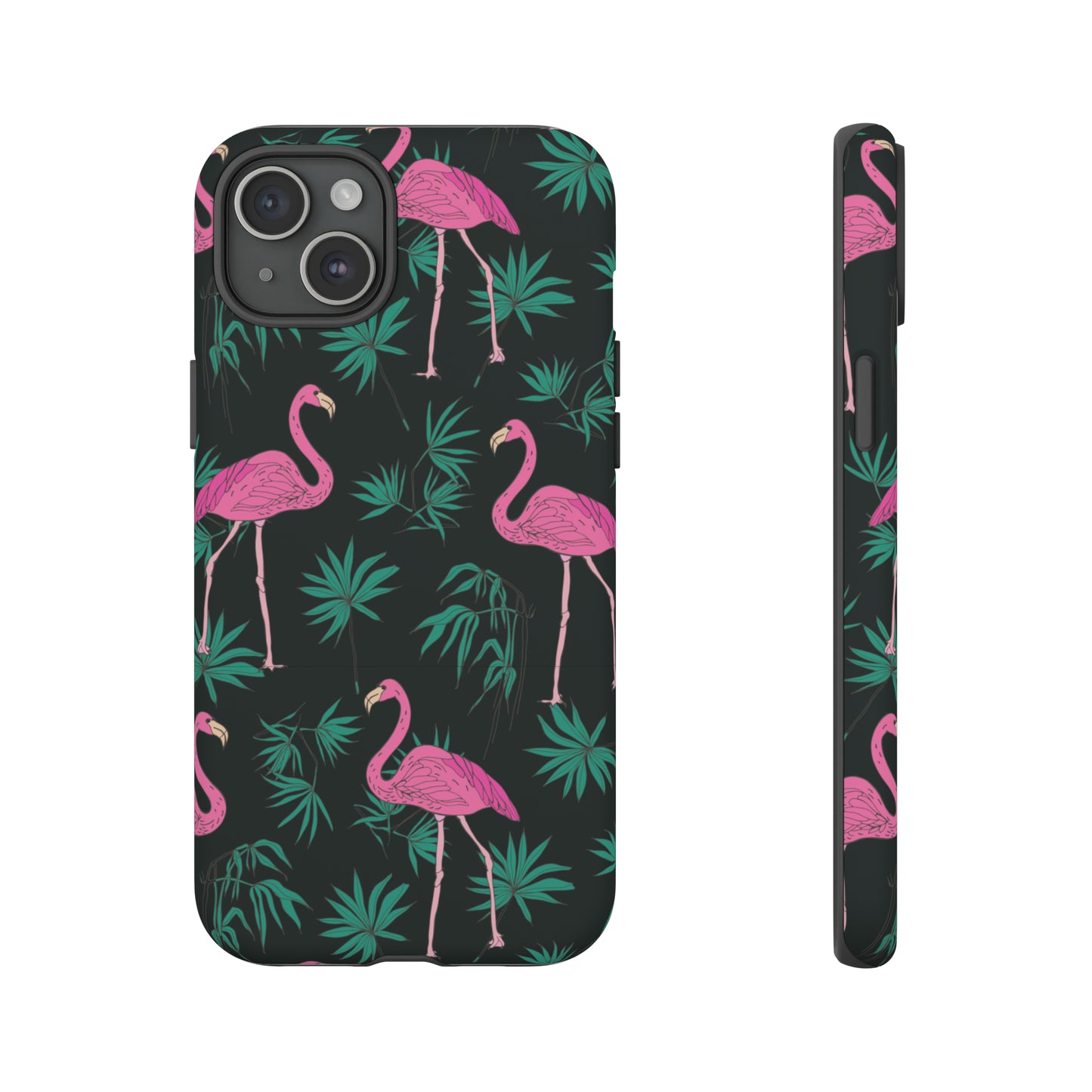 Tough Cases / Phone Case - Pink Flamingo with Teal