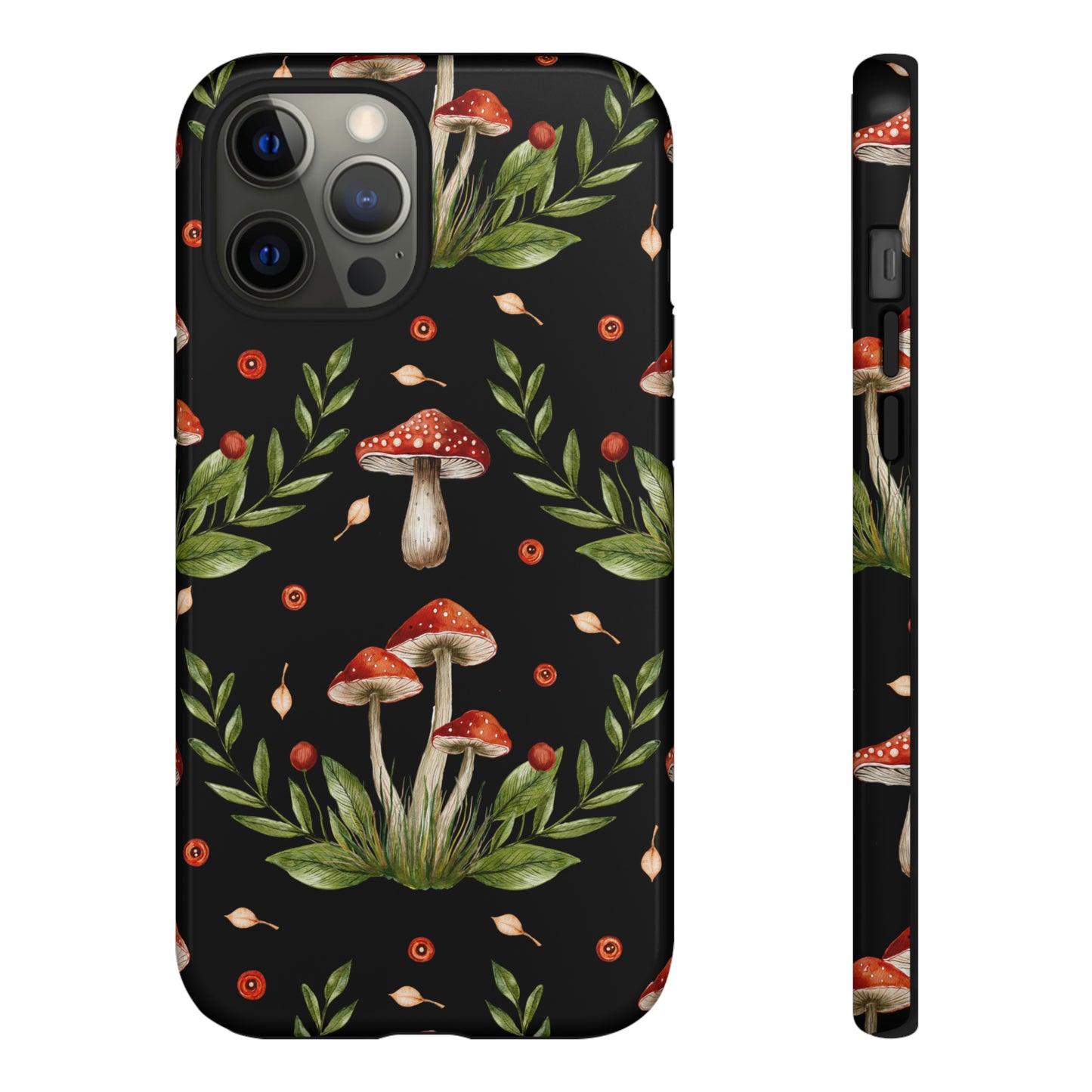 Tough Cases / Phone Case - Red/Black Mushrooms