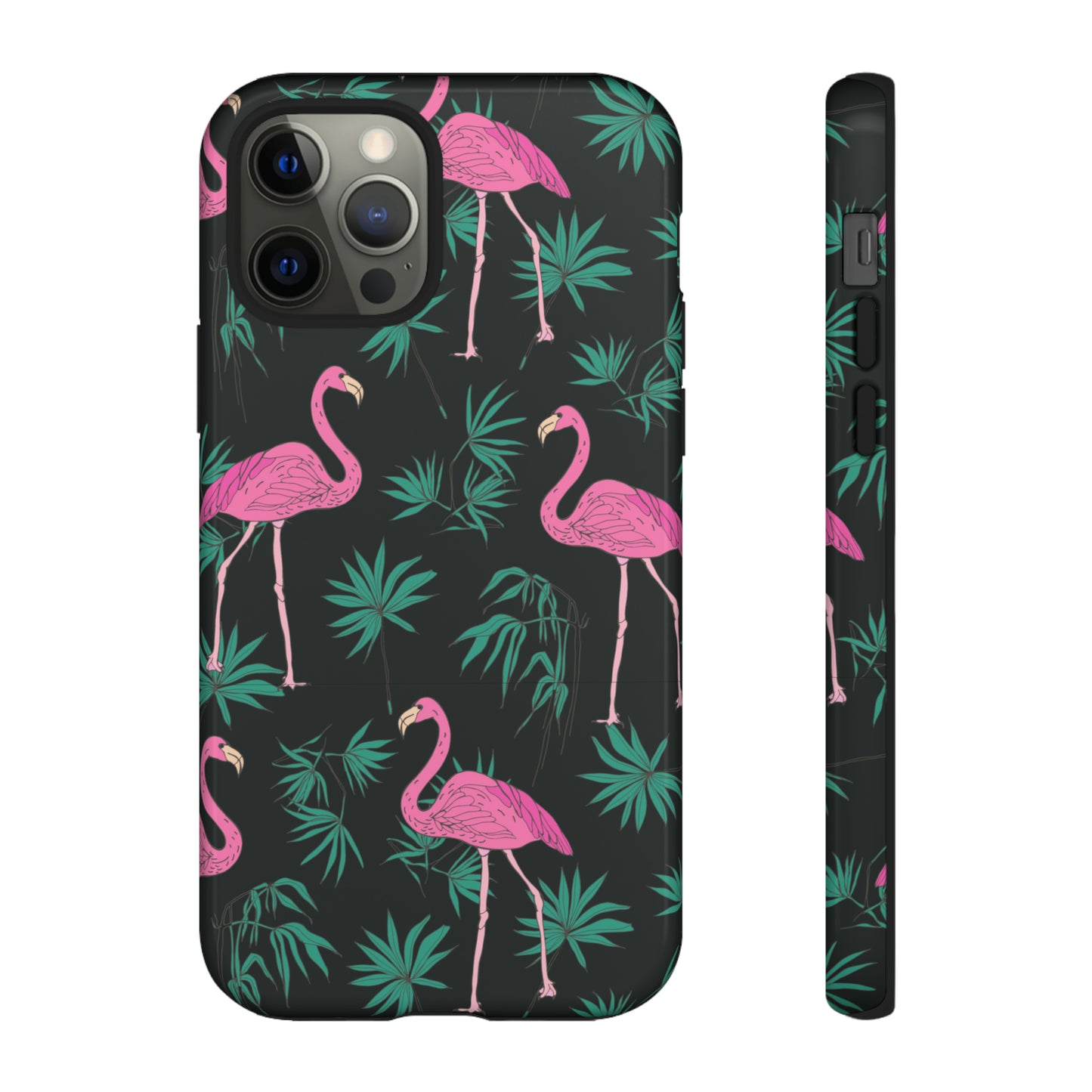 Tough Cases / Phone Case - Pink Flamingo with Teal