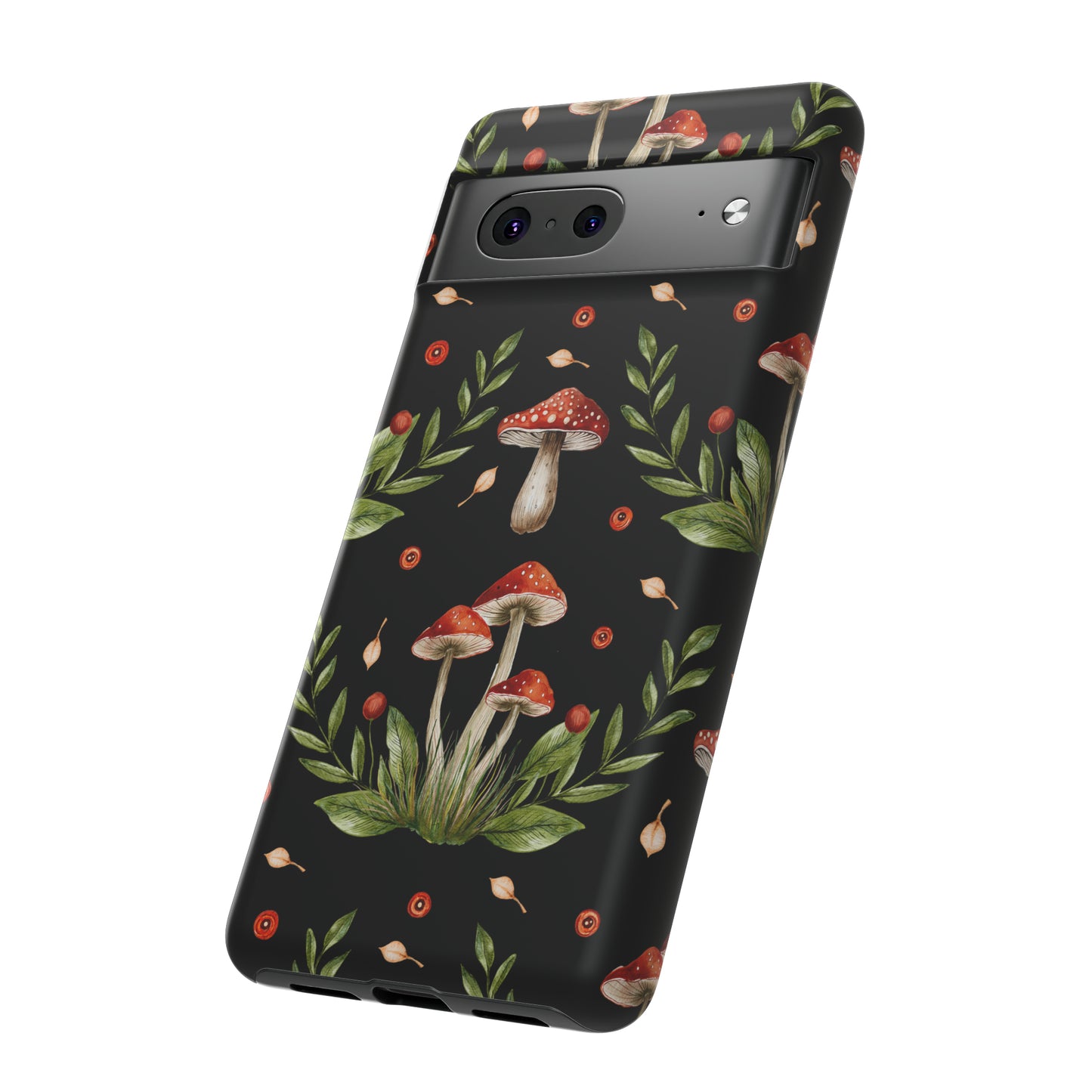 Tough Cases / Phone Case - Red/Black Mushrooms