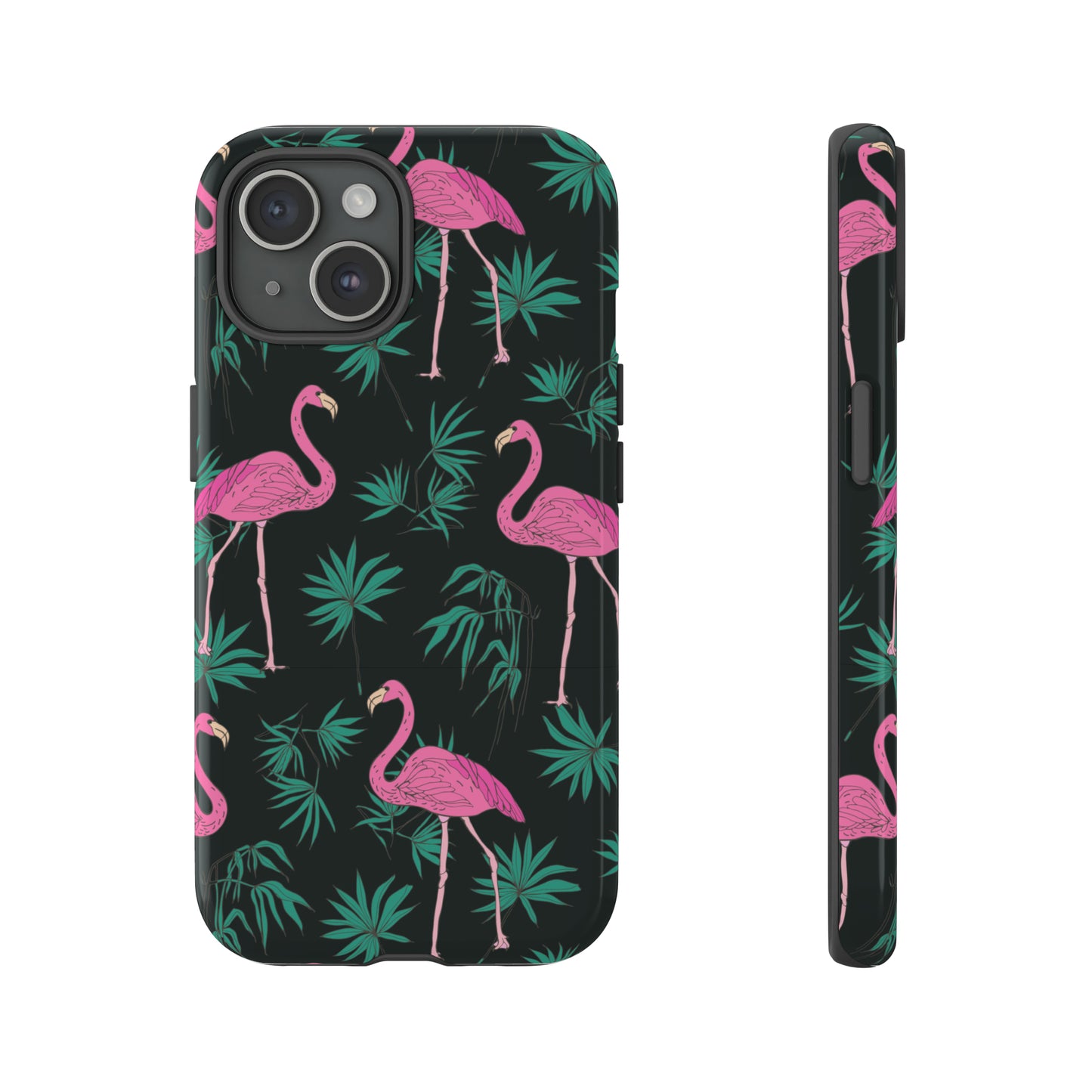 Tough Cases / Phone Case - Pink Flamingo with Teal