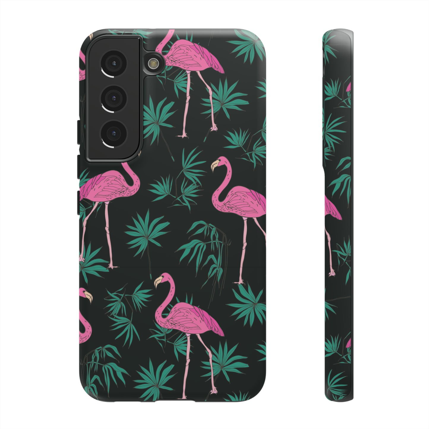 Tough Cases / Phone Case - Pink Flamingo with Teal