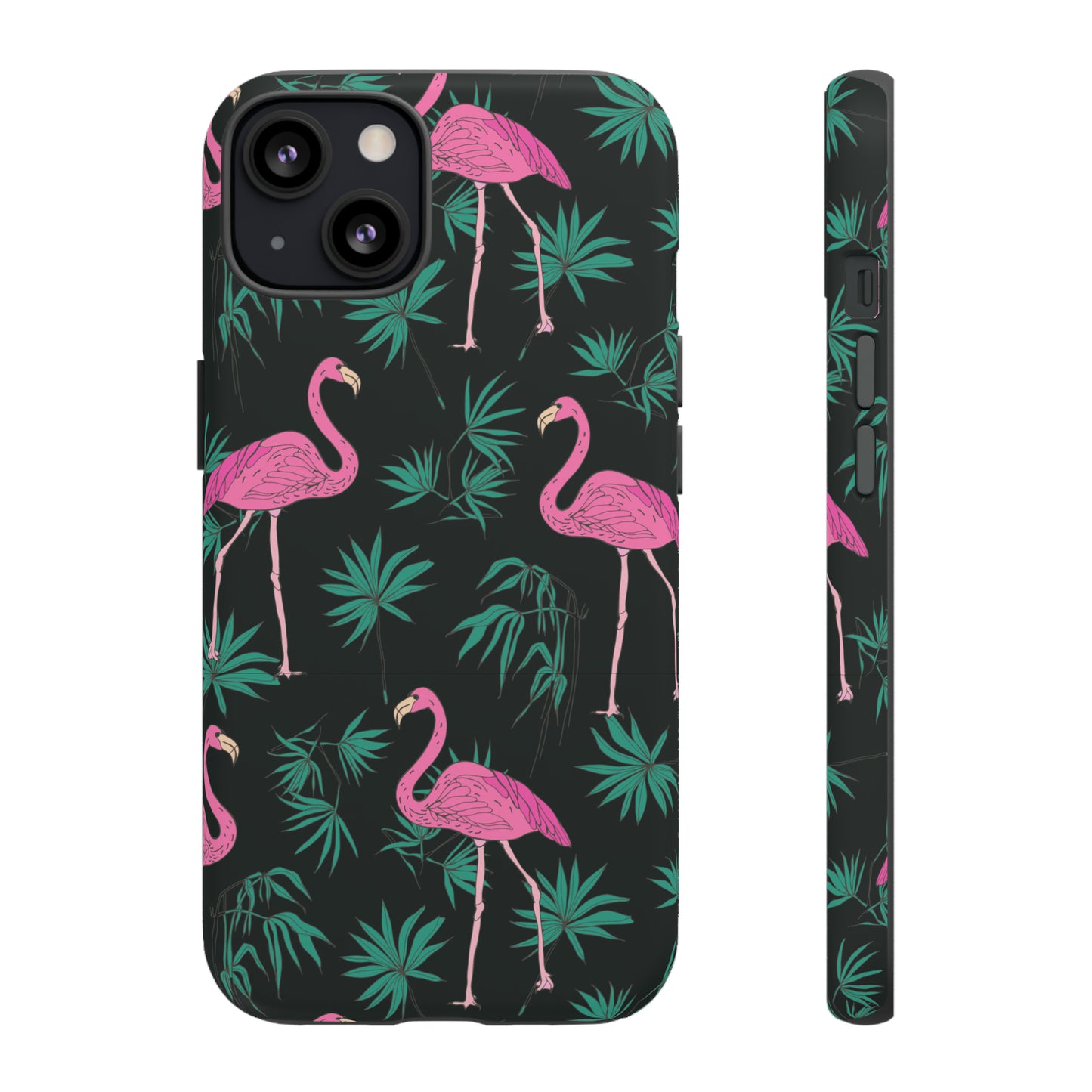 Tough Cases / Phone Case - Pink Flamingo with Teal