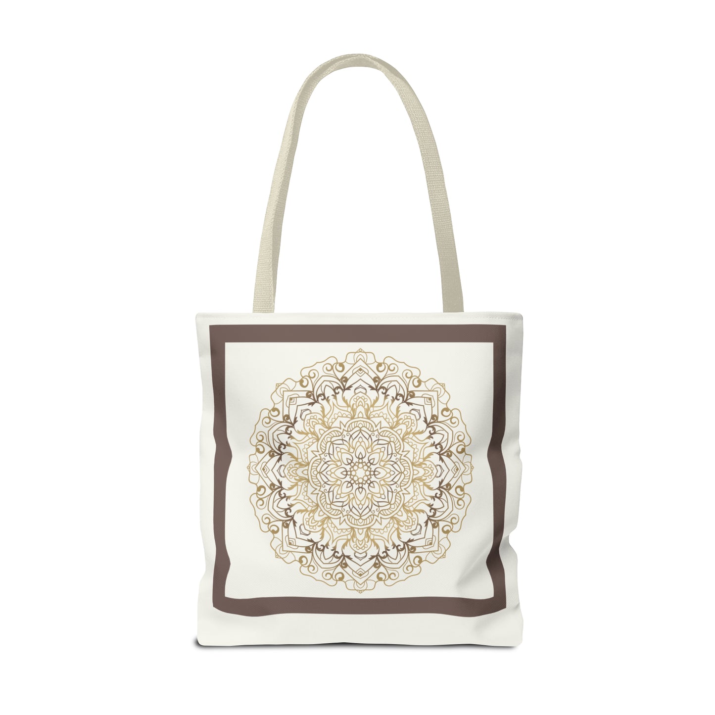 Tote Bag (AOP) - Brown Round Design