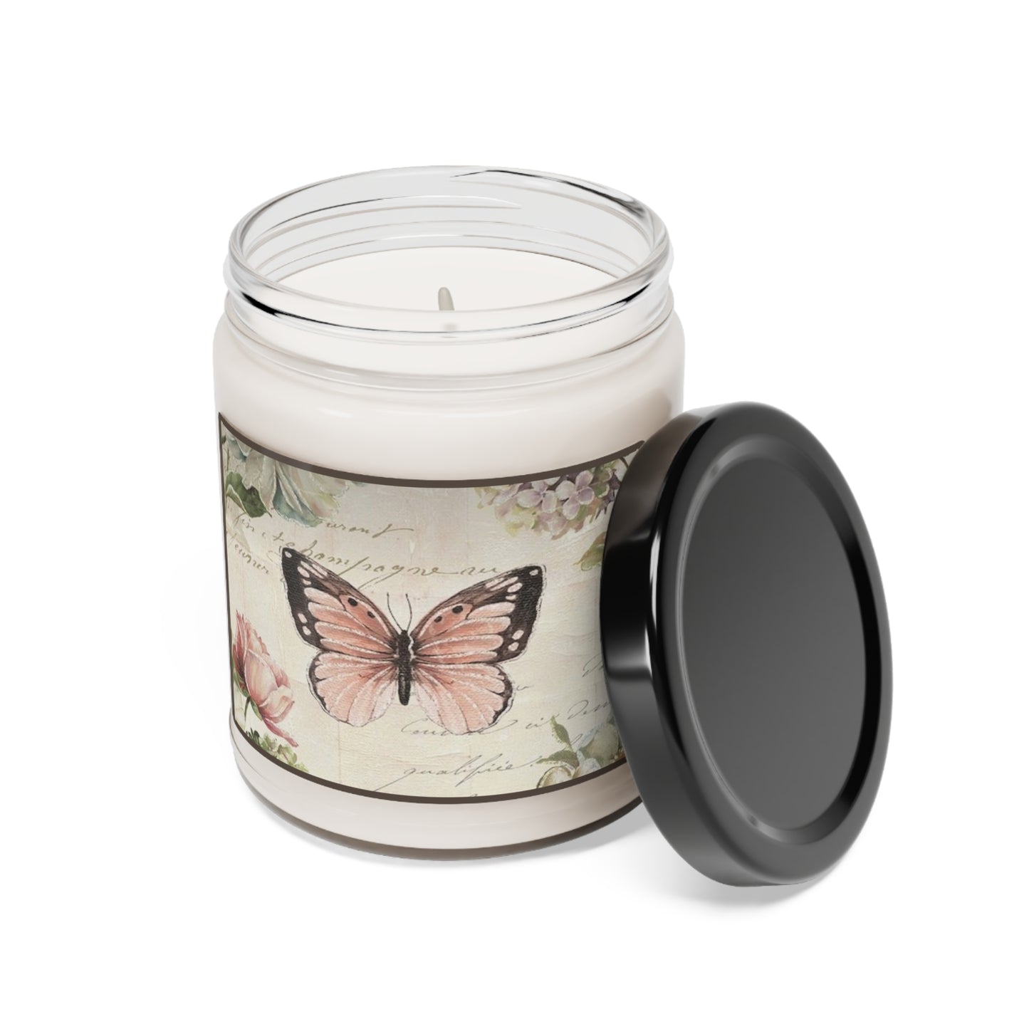 Scented Soy Candle, 9oz - Vintage Butterfly