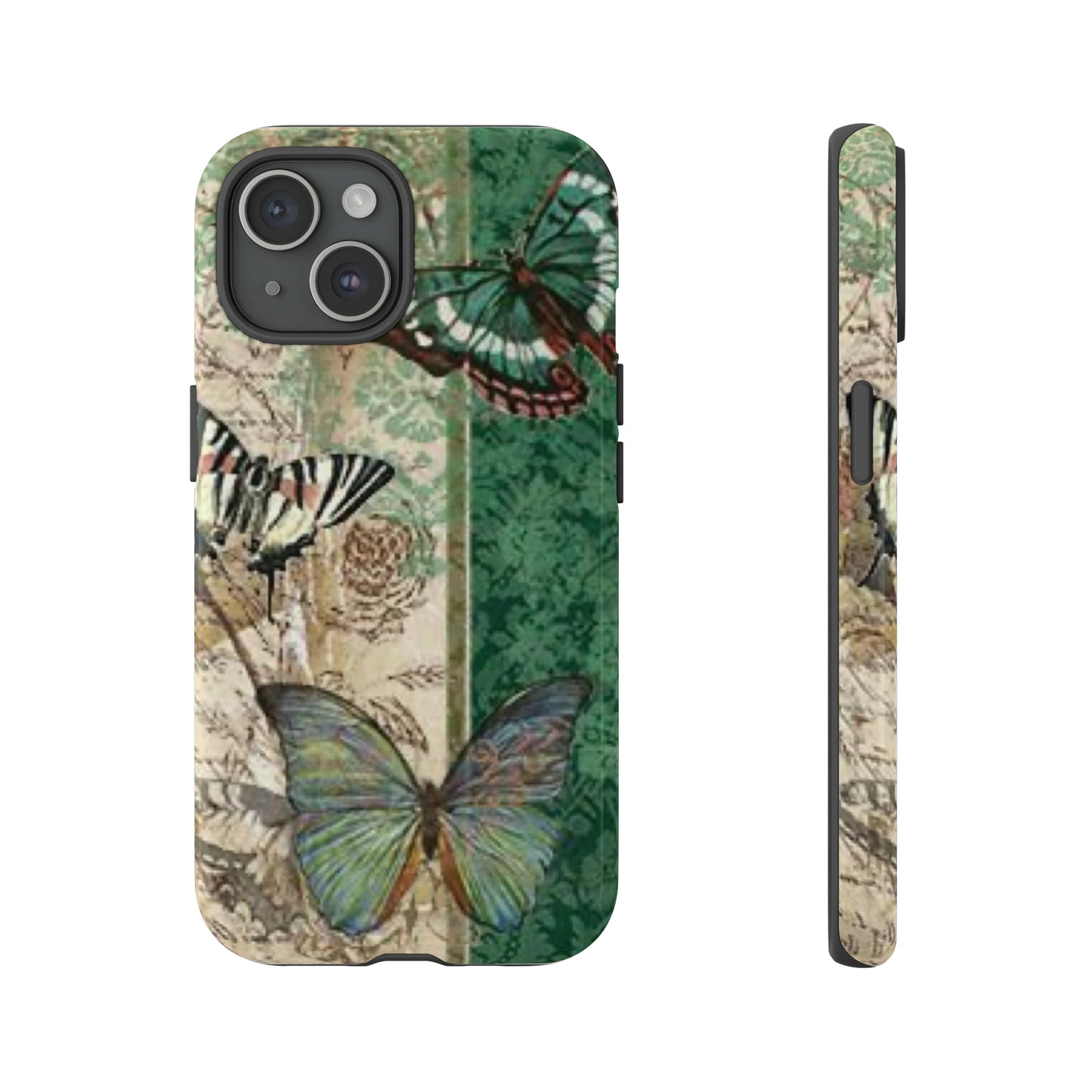 Tough Cases / Phone Case - Emerald Green Butterfly