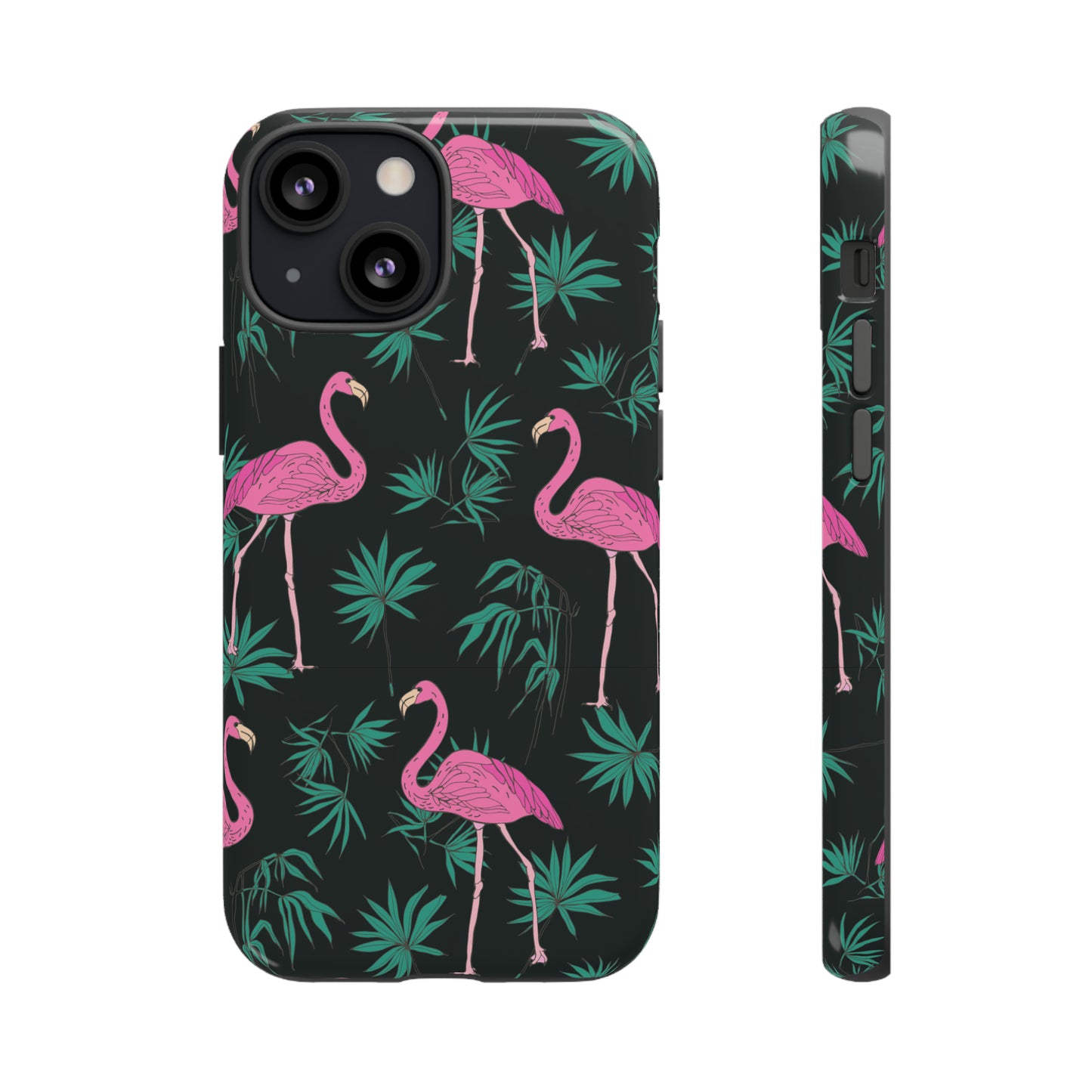 Tough Cases / Phone Case - Pink Flamingo with Teal