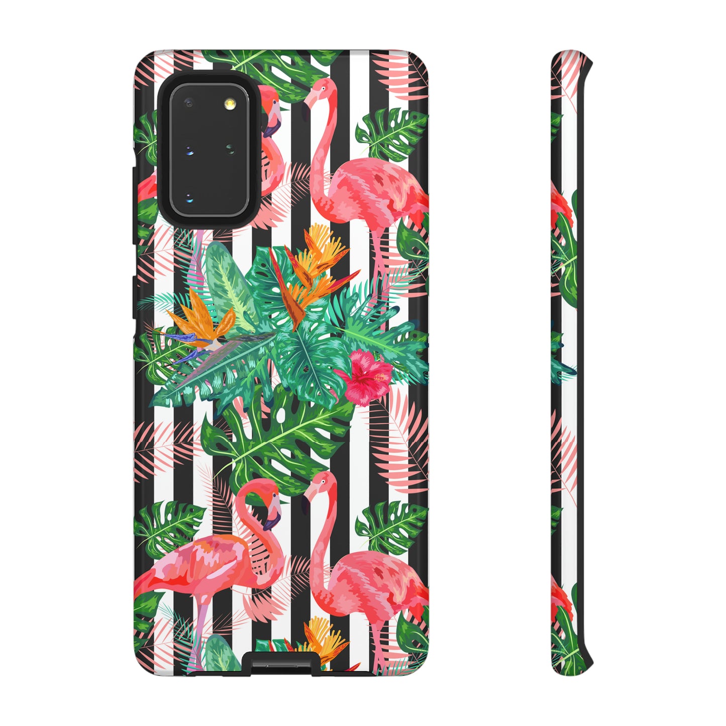 Tough Cases / Phone Case - flamingos with Black Lines