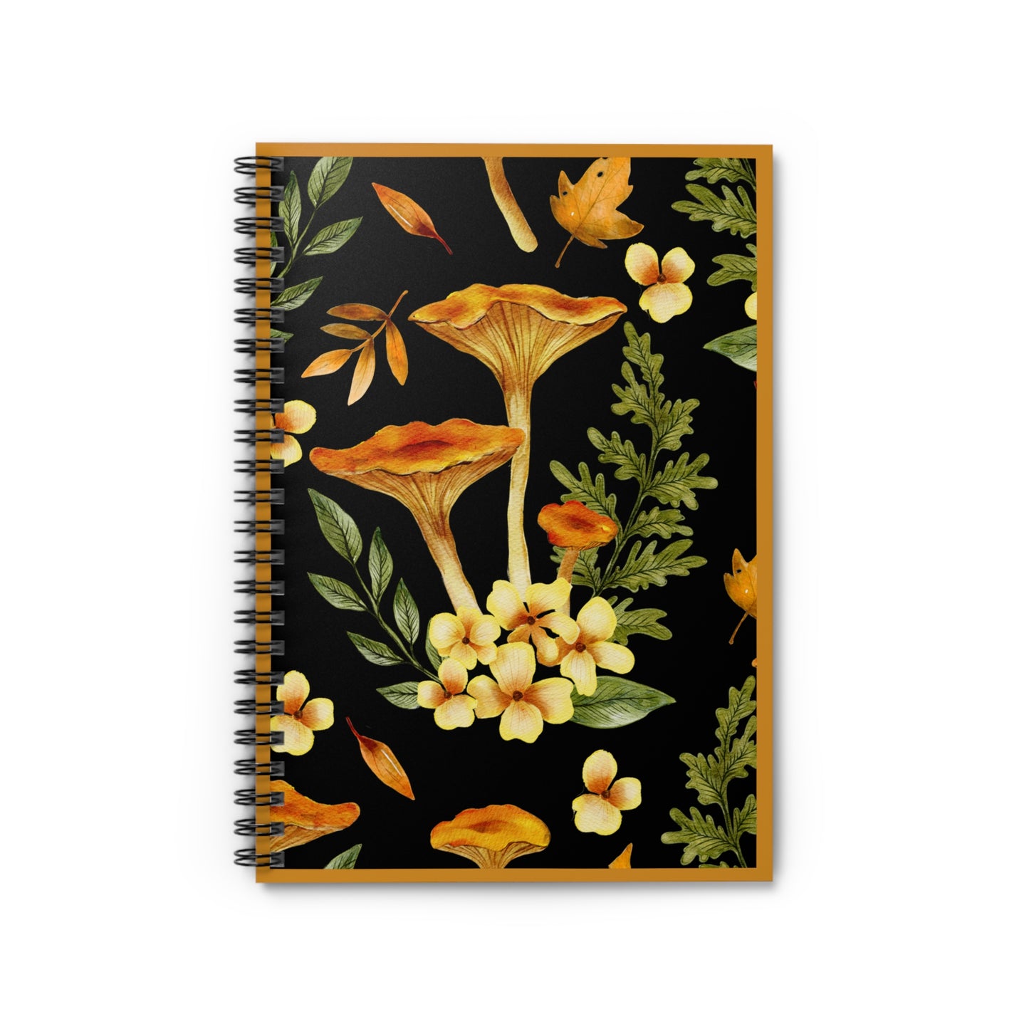 Spiral Notebook - Golden Mushroom