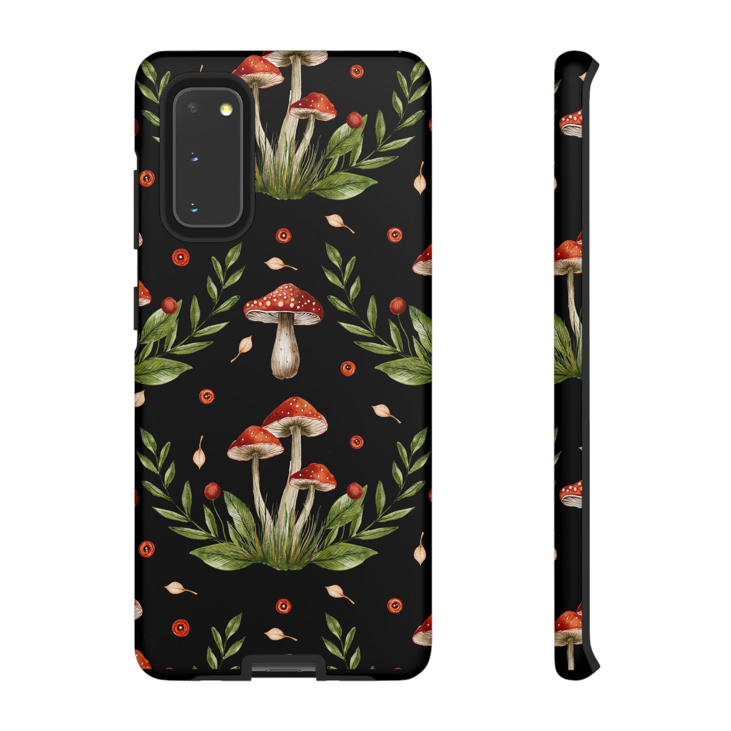 Tough Cases / Phone Case - Red/Black Mushrooms