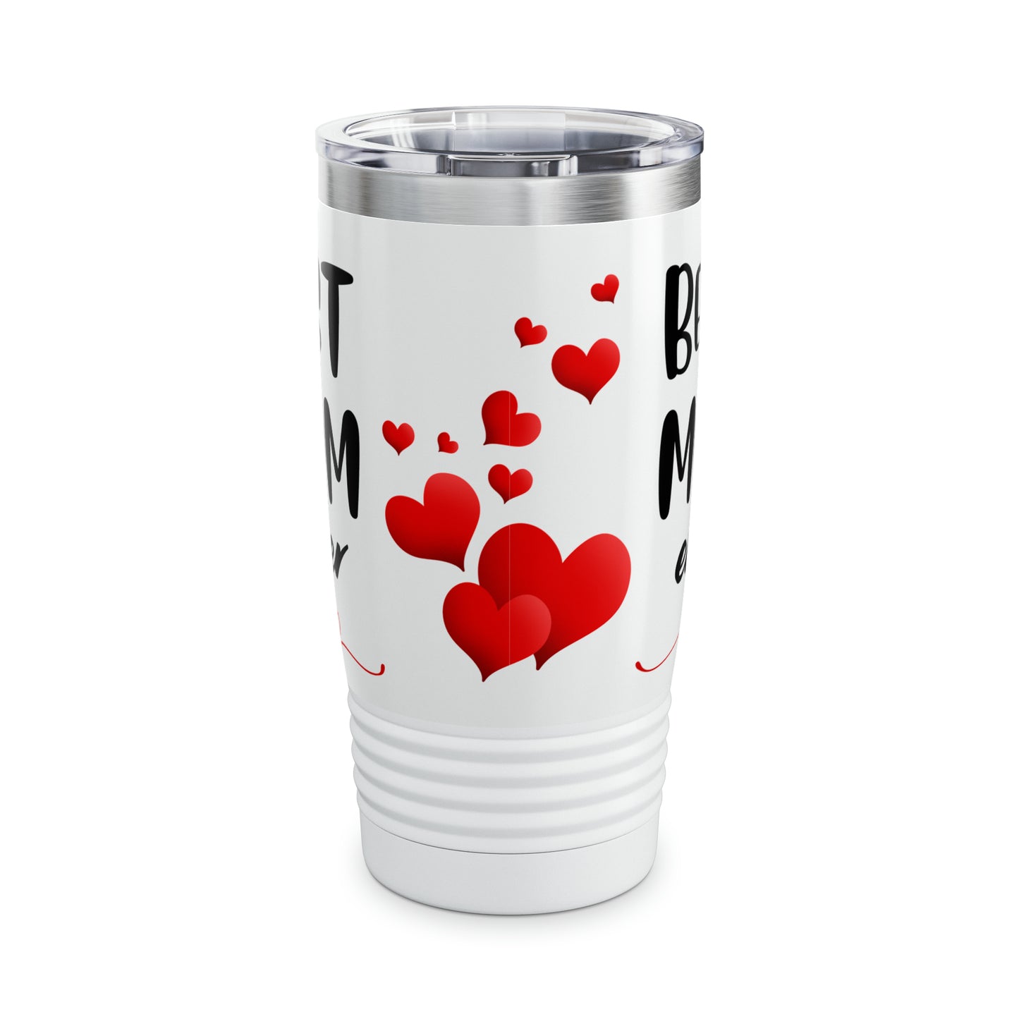 Ringneck Tumbler, 20oz - Best Mom Ever/White