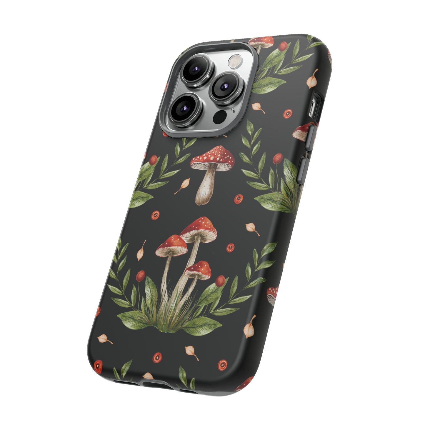 Tough Cases / Phone Case - Red/Black Mushrooms