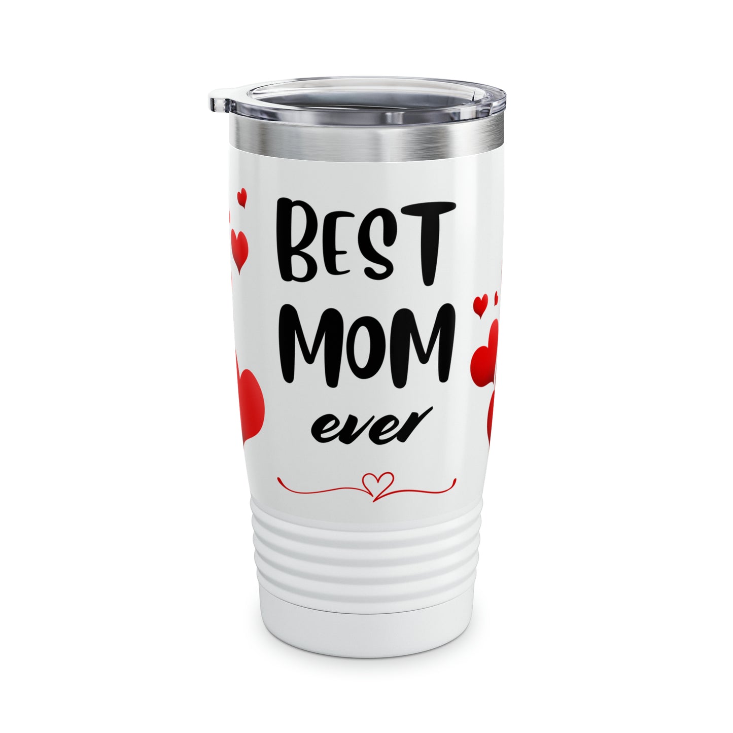 Ringneck Tumbler, 20oz - Best Mom Ever/White