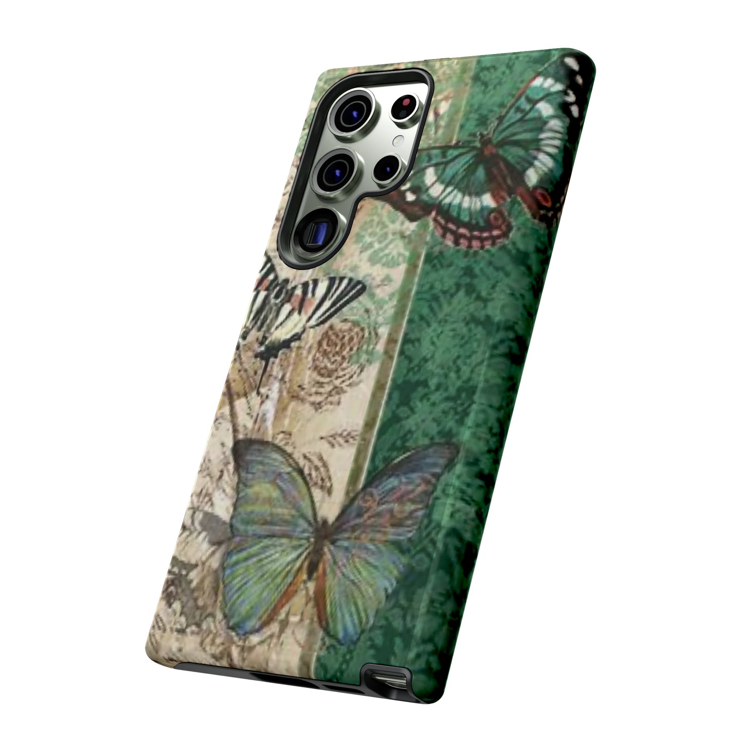 Tough Cases / Phone Case - Emerald Green Butterfly