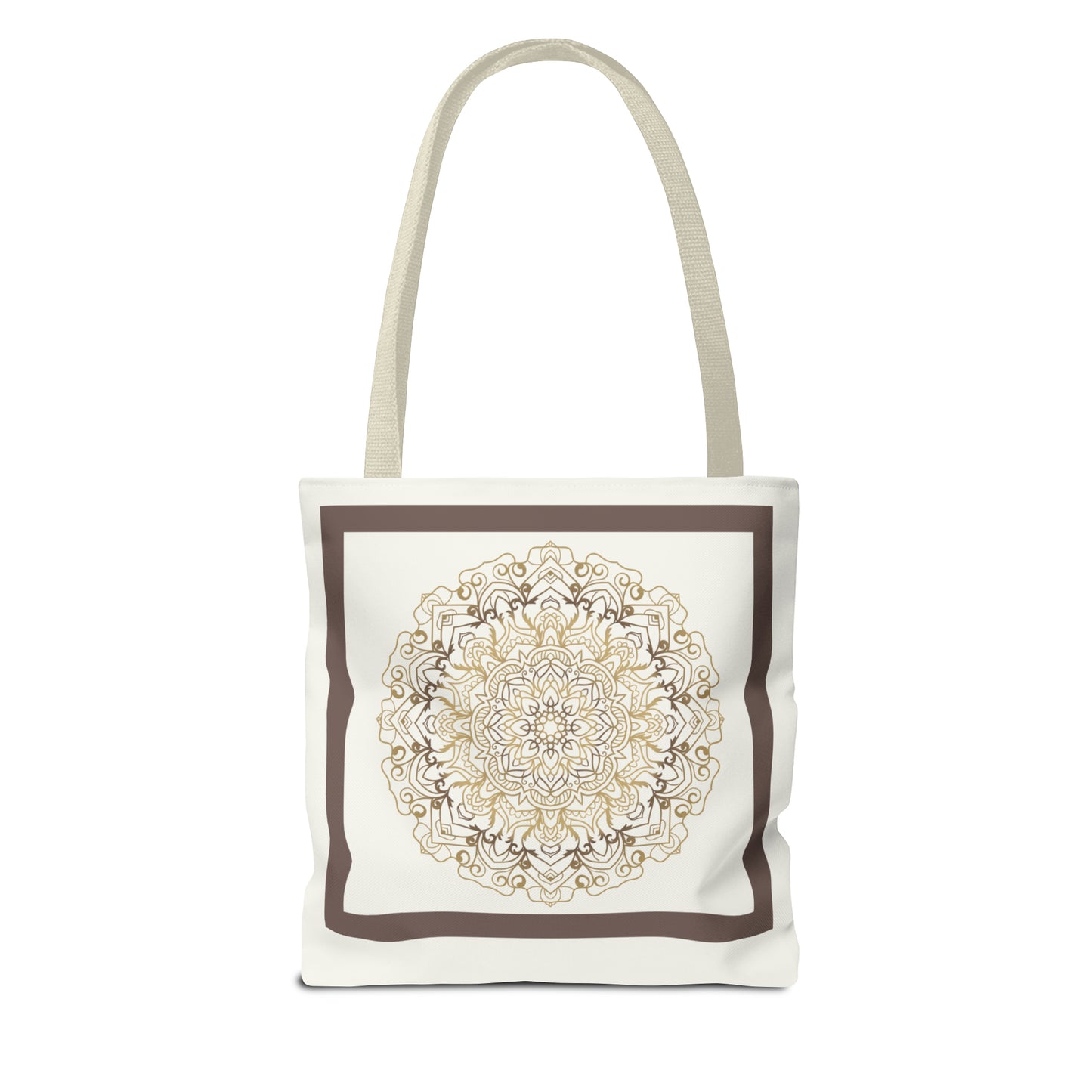 Tote Bag (AOP) - Brown Round Design