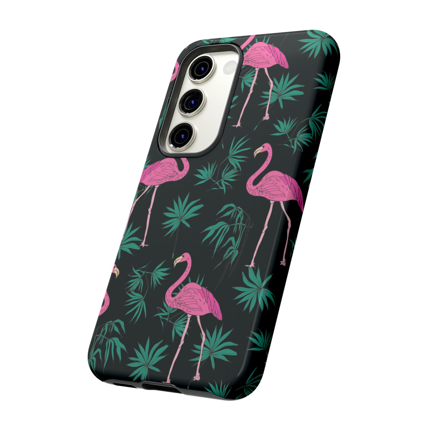 Tough Cases / Phone Case - Pink Flamingo with Teal