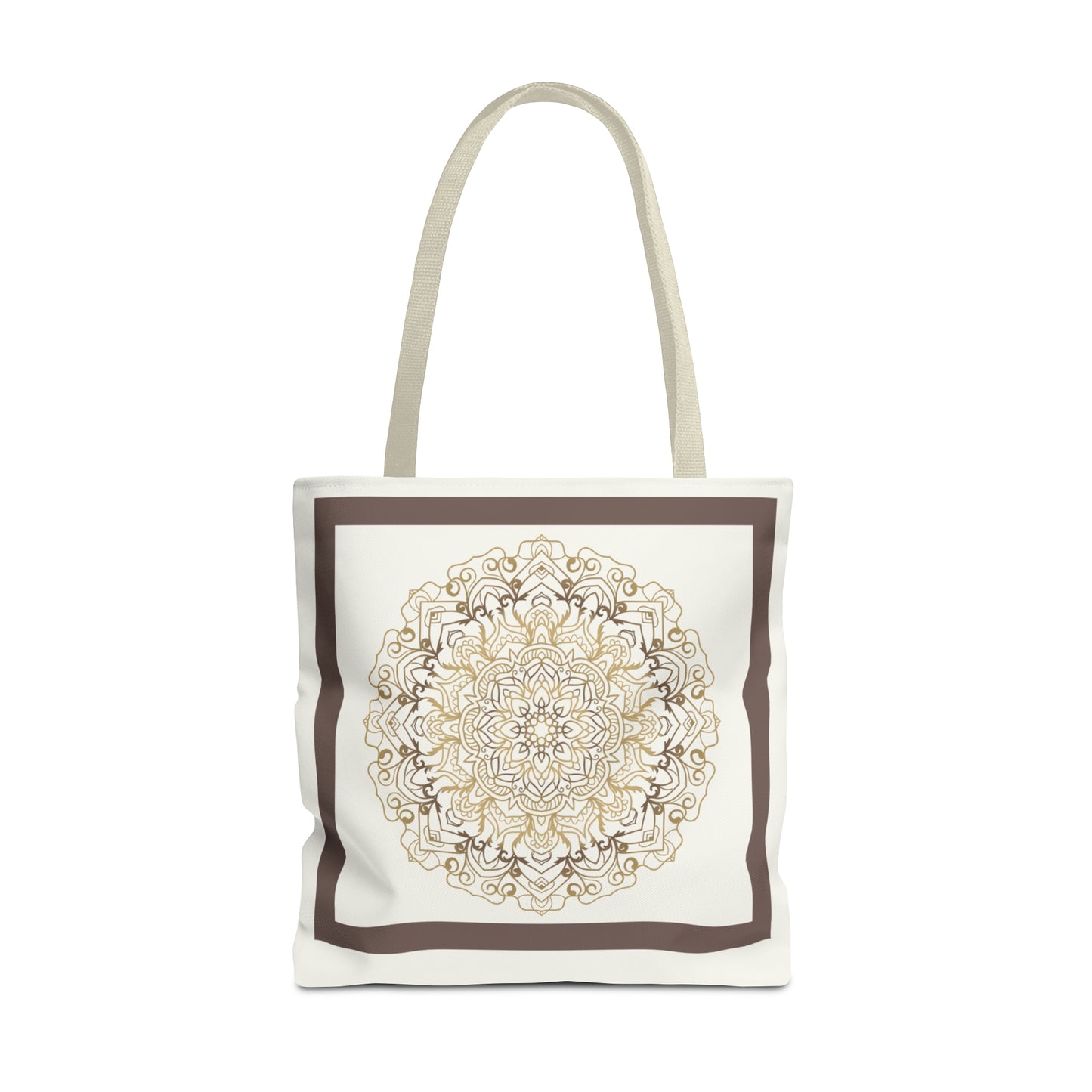 Tote Bag (AOP) - Brown Round Design