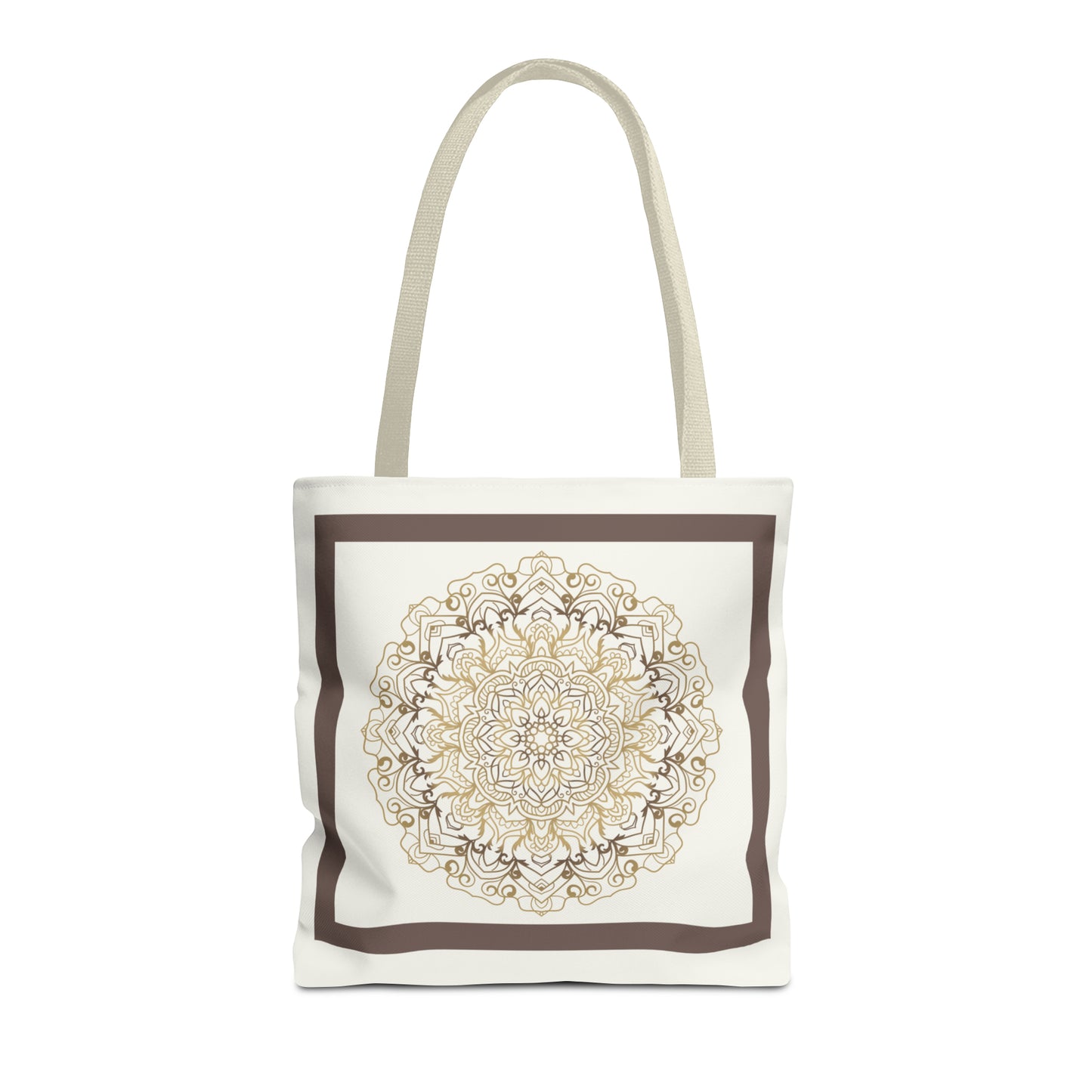 Tote Bag (AOP) - Brown Round Design