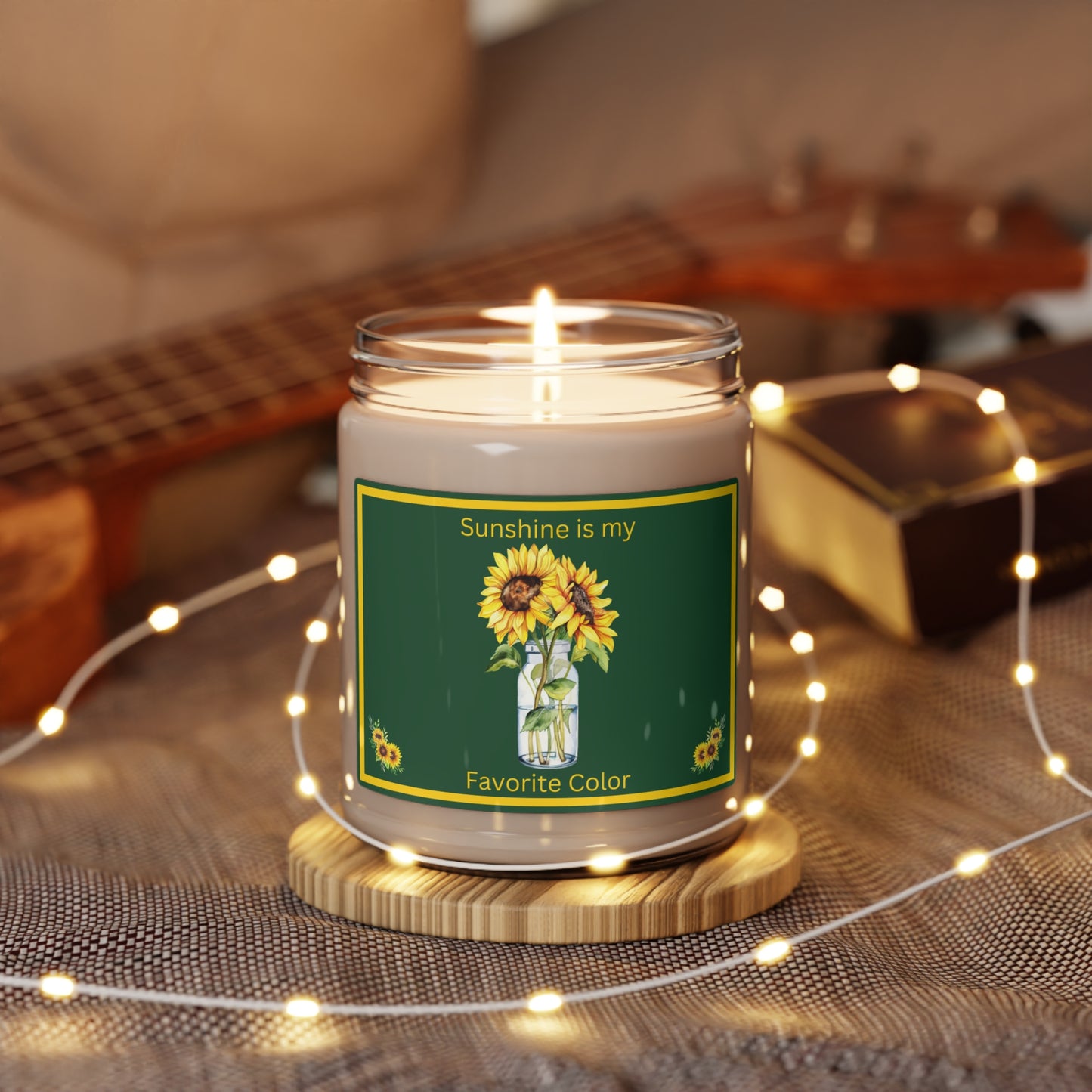 Scented Soy Candle, 9oz - Sunshine is my Favorite Color