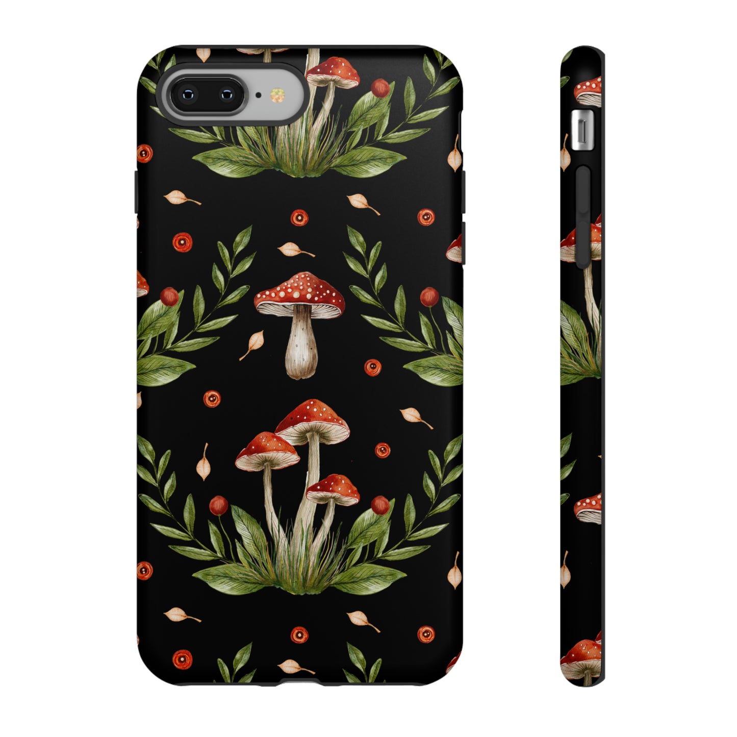 Tough Cases / Phone Case - Red/Black Mushrooms