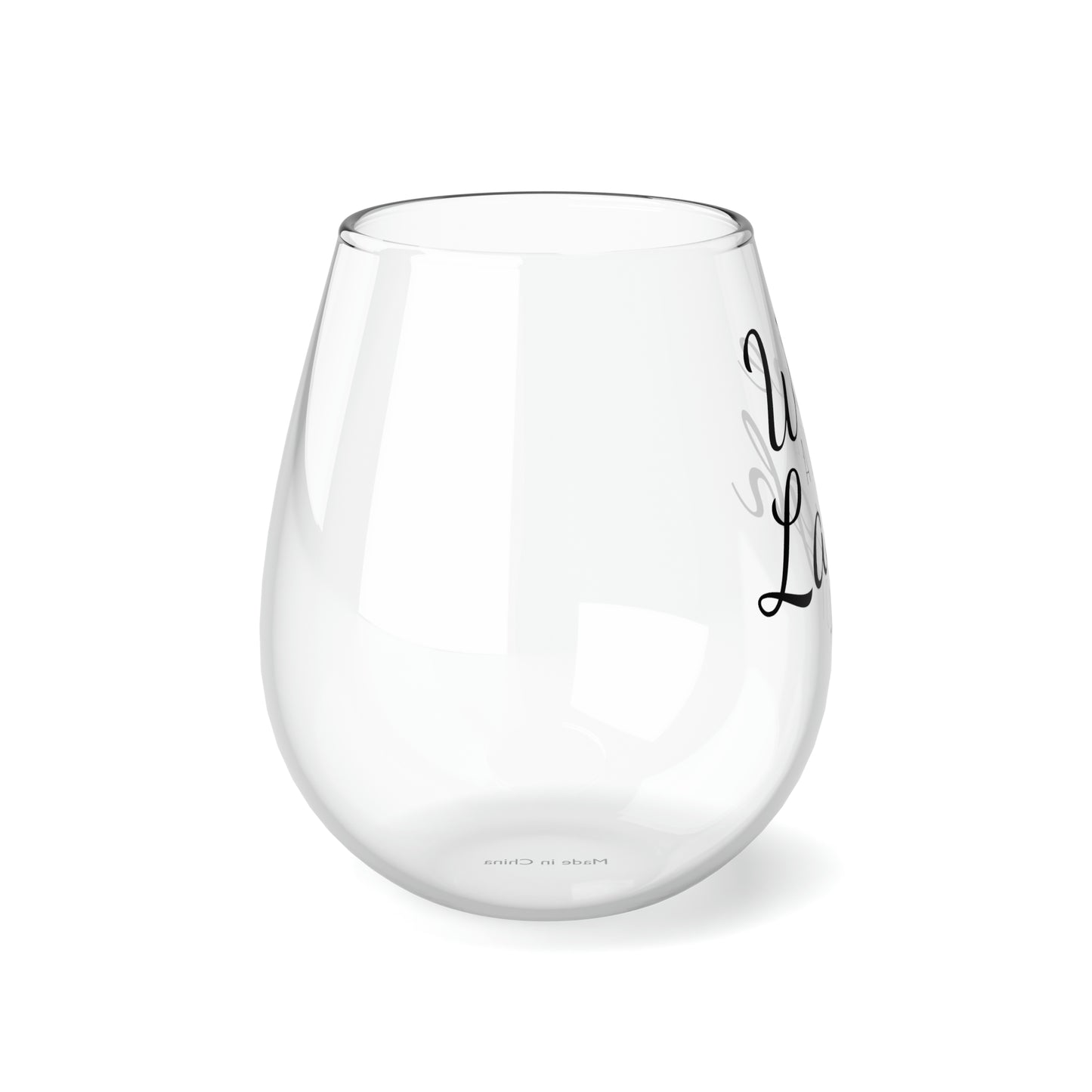 Stemless Wine Glass, 11.75oz - Wine A Little