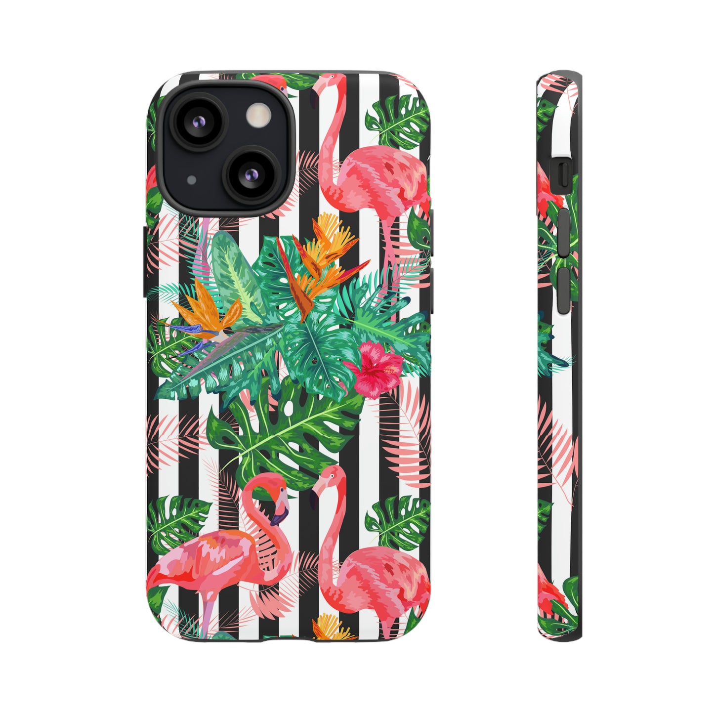 Tough Cases / Phone Case - flamingos with Black Lines