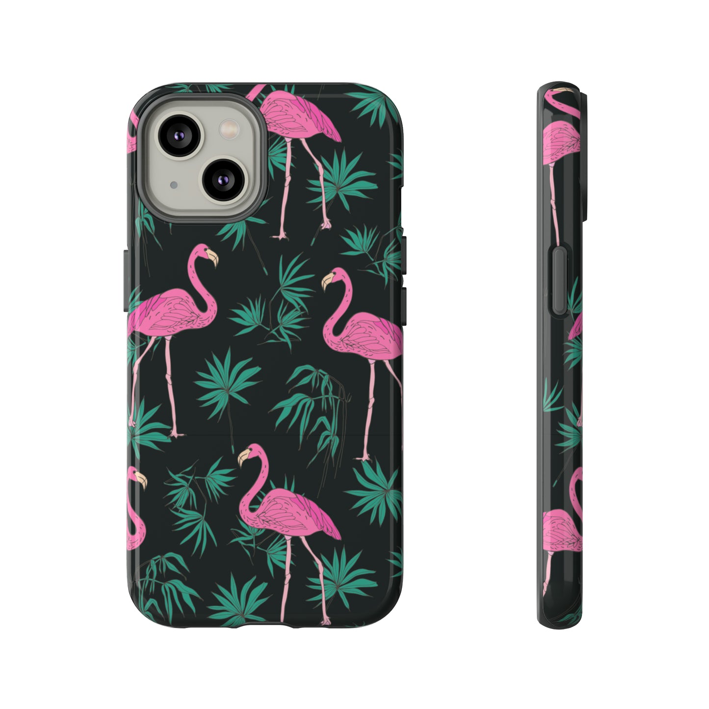 Tough Cases / Phone Case - Pink Flamingo with Teal