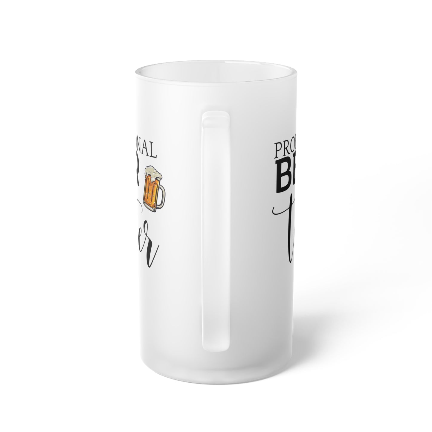 Frosted Glass Beer Mug - Beer Tester