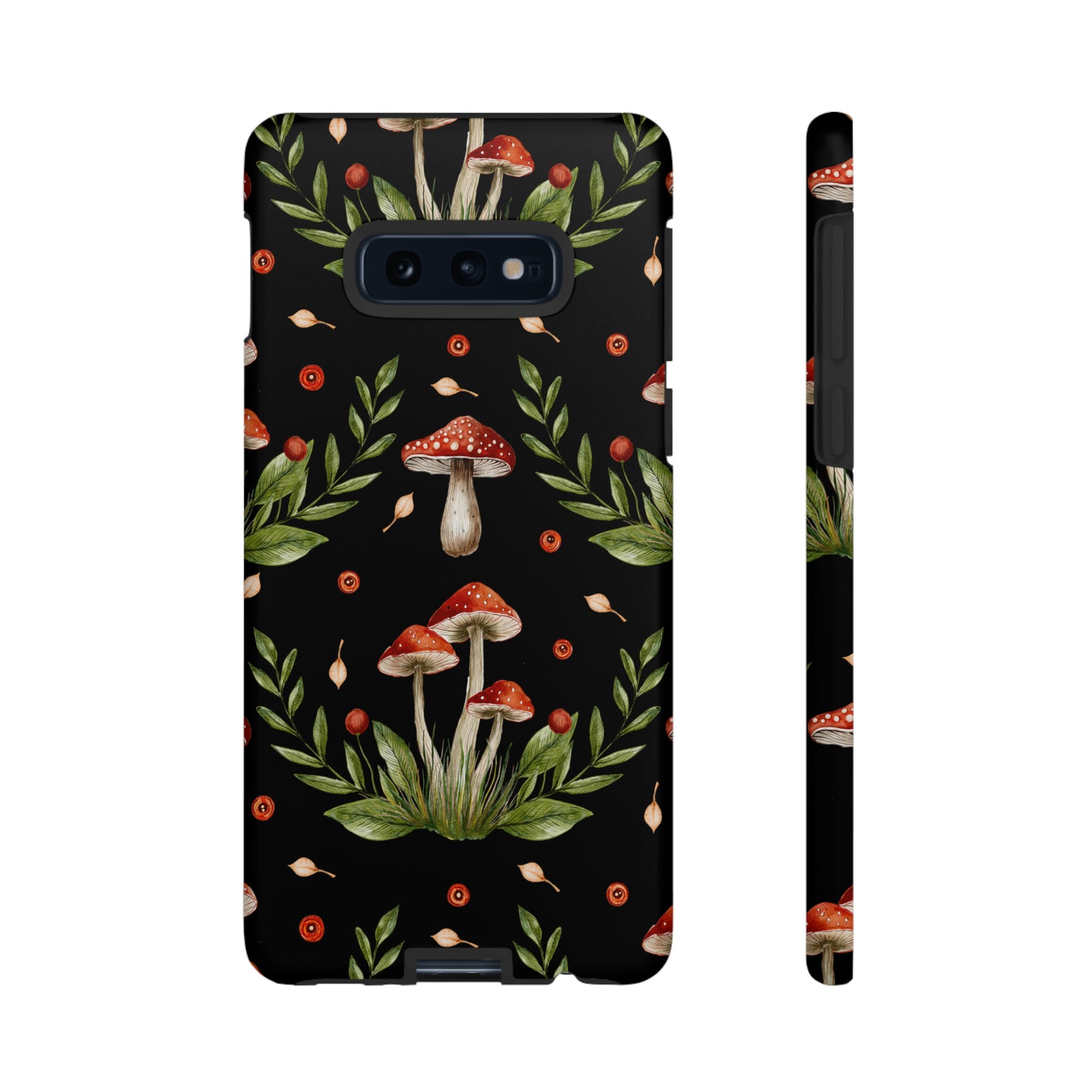 Tough Cases / Phone Case - Red/Black Mushrooms