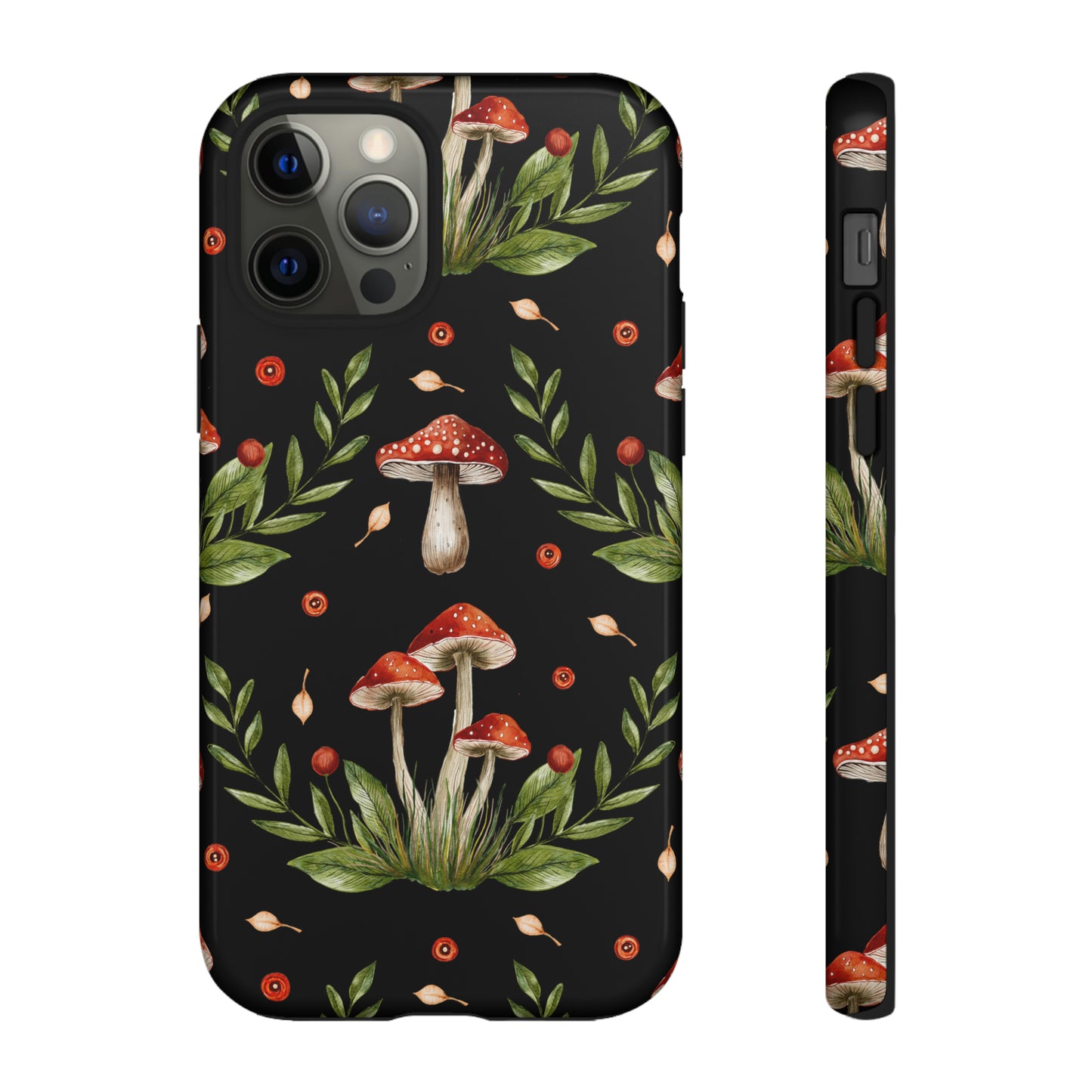 Tough Cases / Phone Case - Red/Black Mushrooms