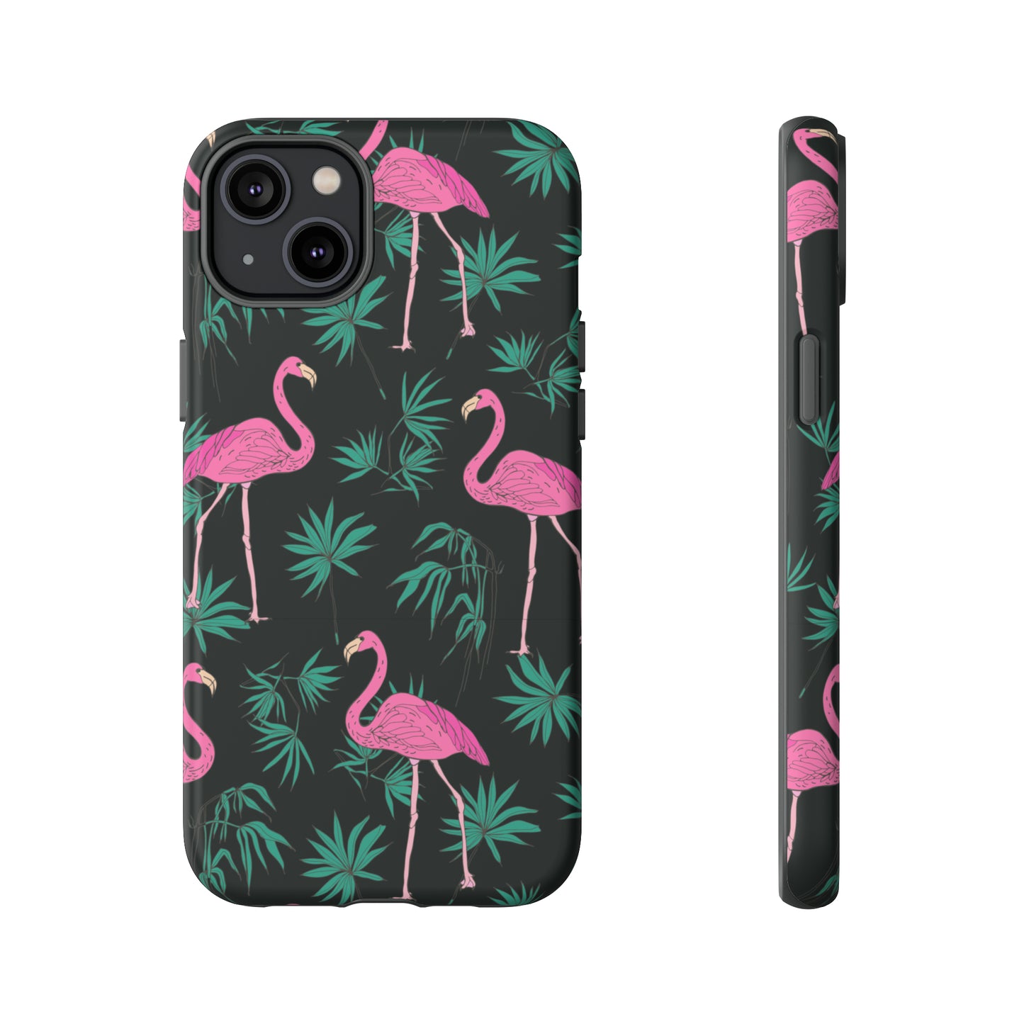 Tough Cases / Phone Case - Pink Flamingo with Teal