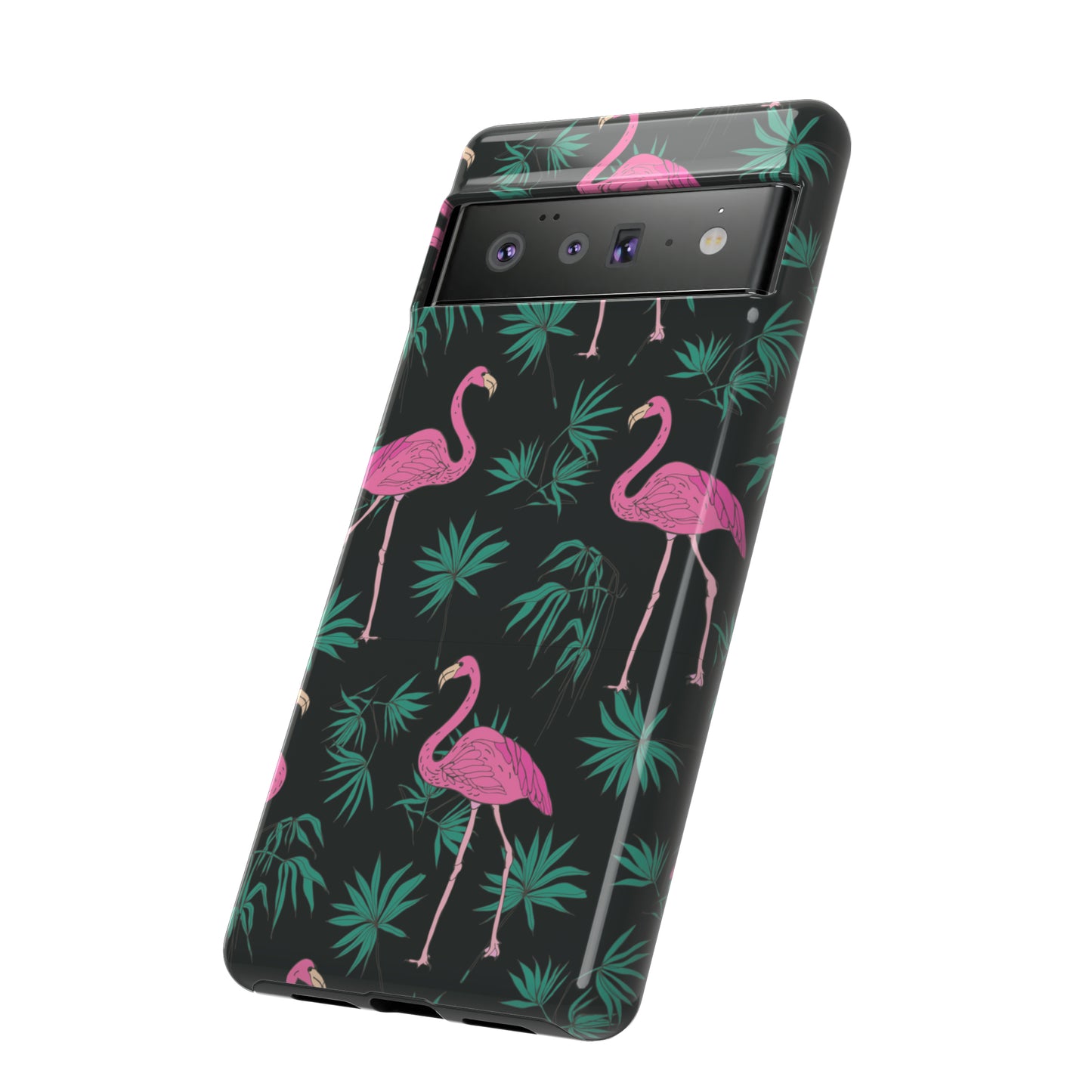 Tough Cases / Phone Case - Pink Flamingo with Teal