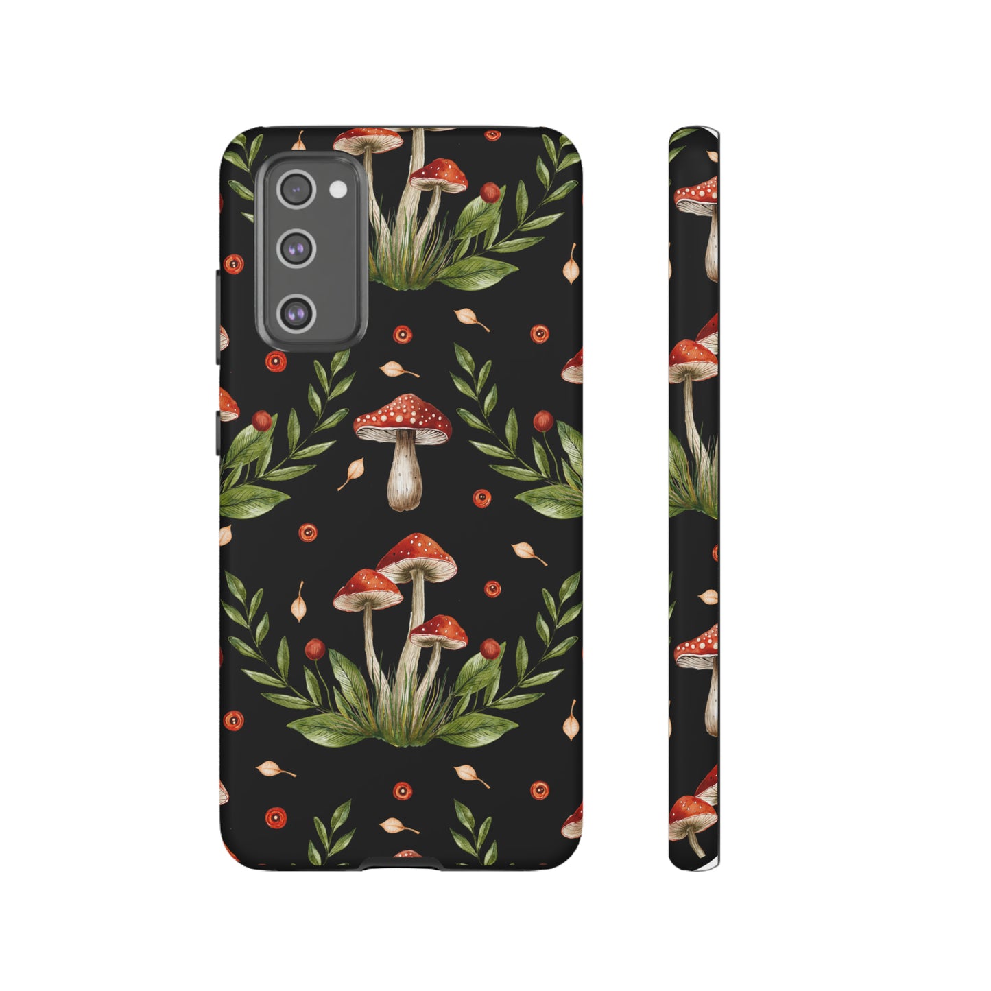 Tough Cases / Phone Case - Red/Black Mushrooms