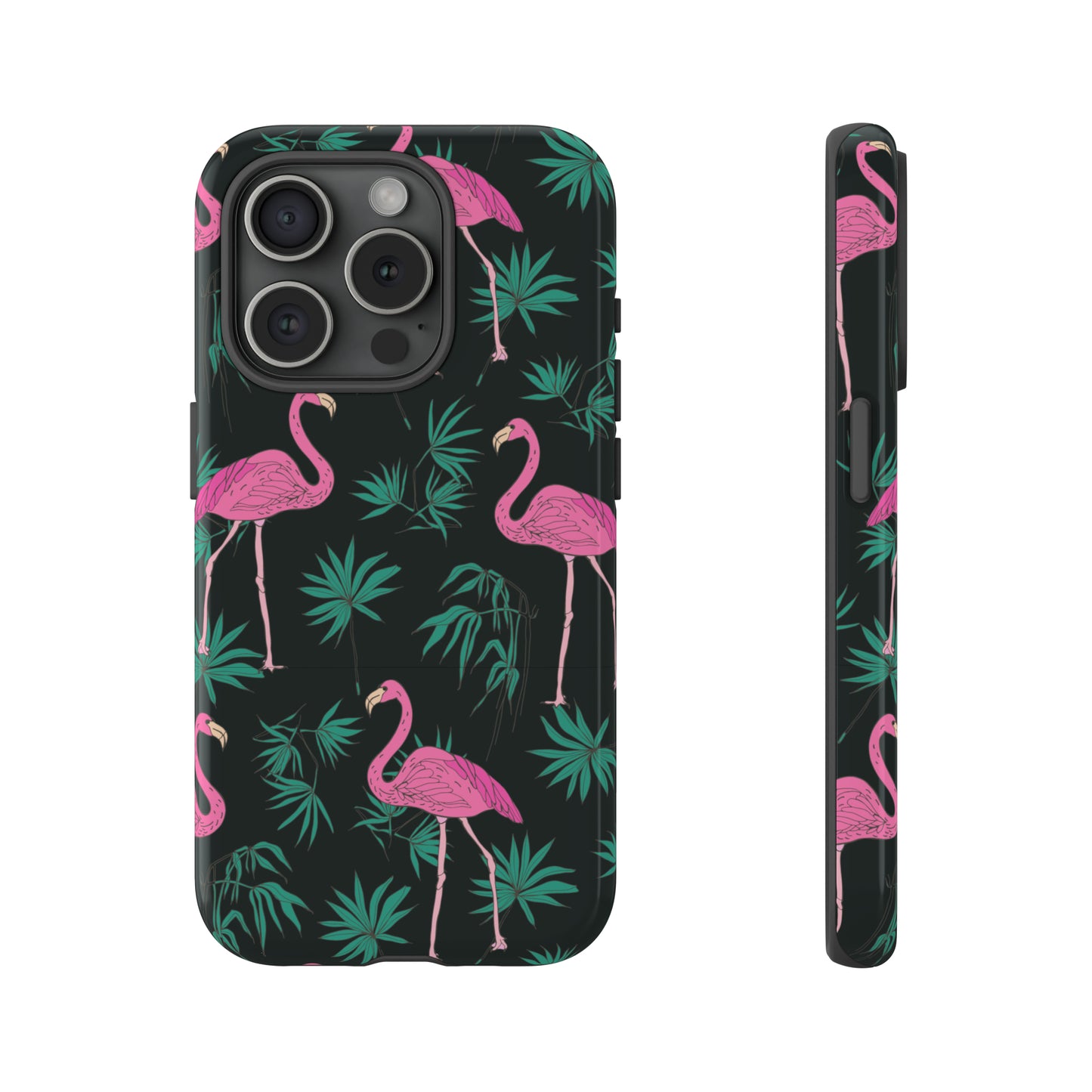 Tough Cases / Phone Case - Pink Flamingo with Teal