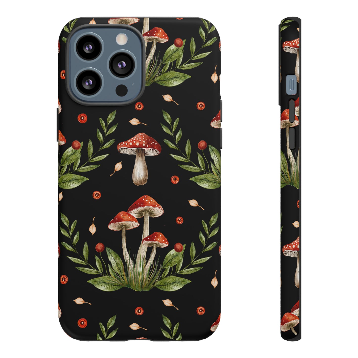 Tough Cases / Phone Case - Red/Black Mushrooms