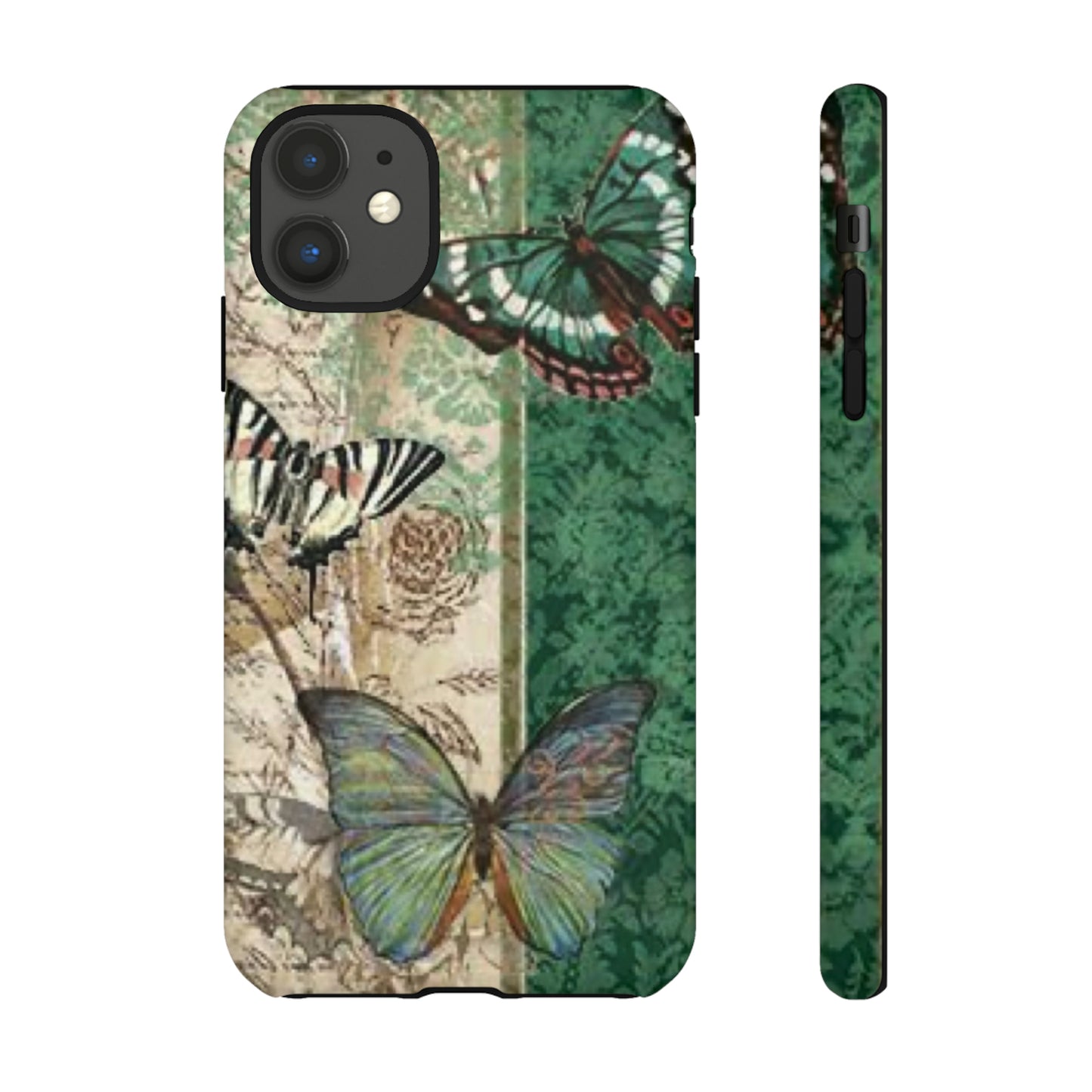 Tough Cases / Phone Case - Emerald Green Butterfly