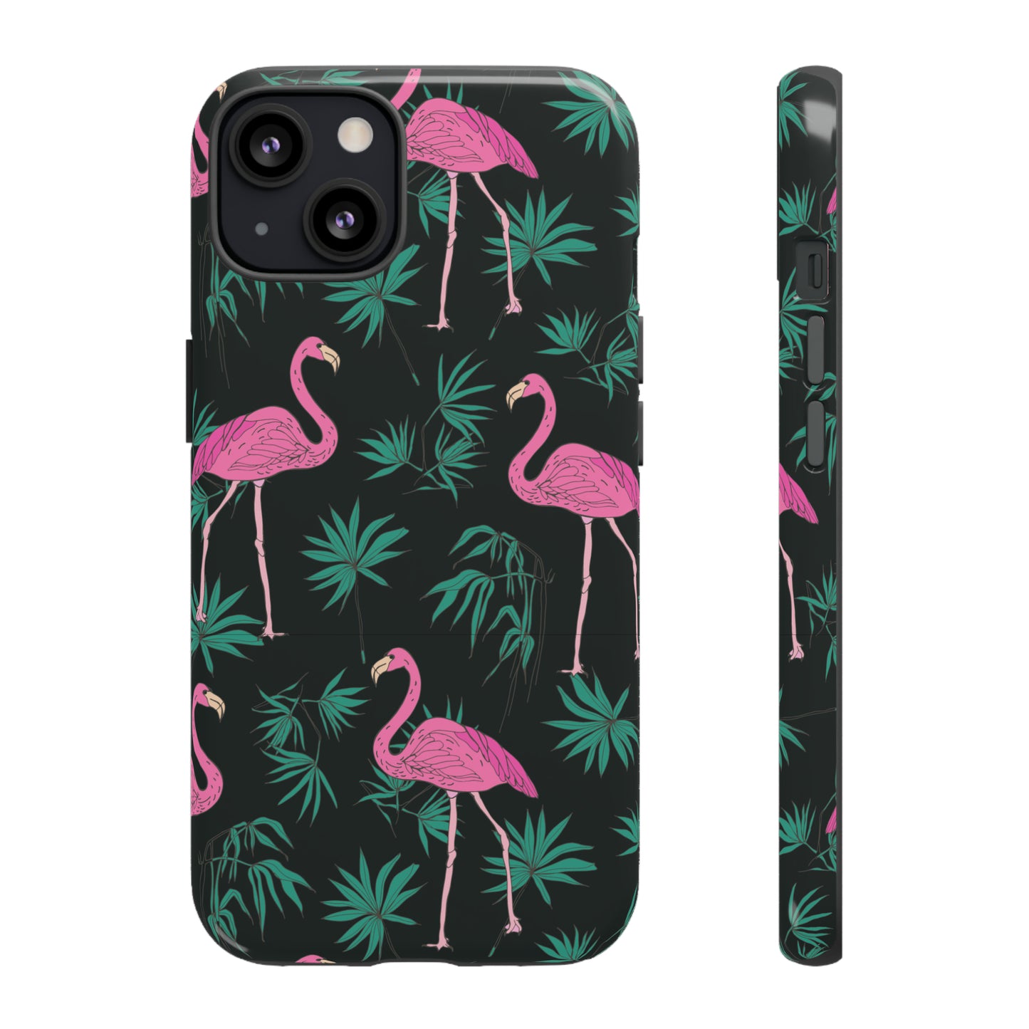 Tough Cases / Phone Case - Pink Flamingo with Teal