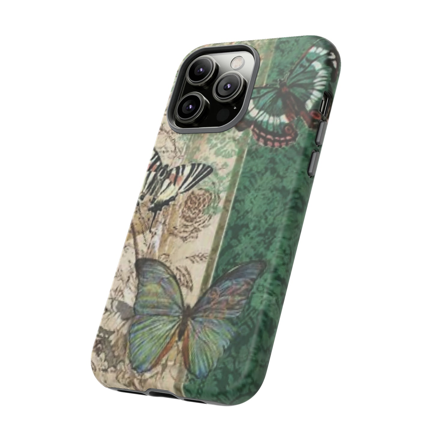 Tough Cases / Phone Case - Emerald Green Butterfly